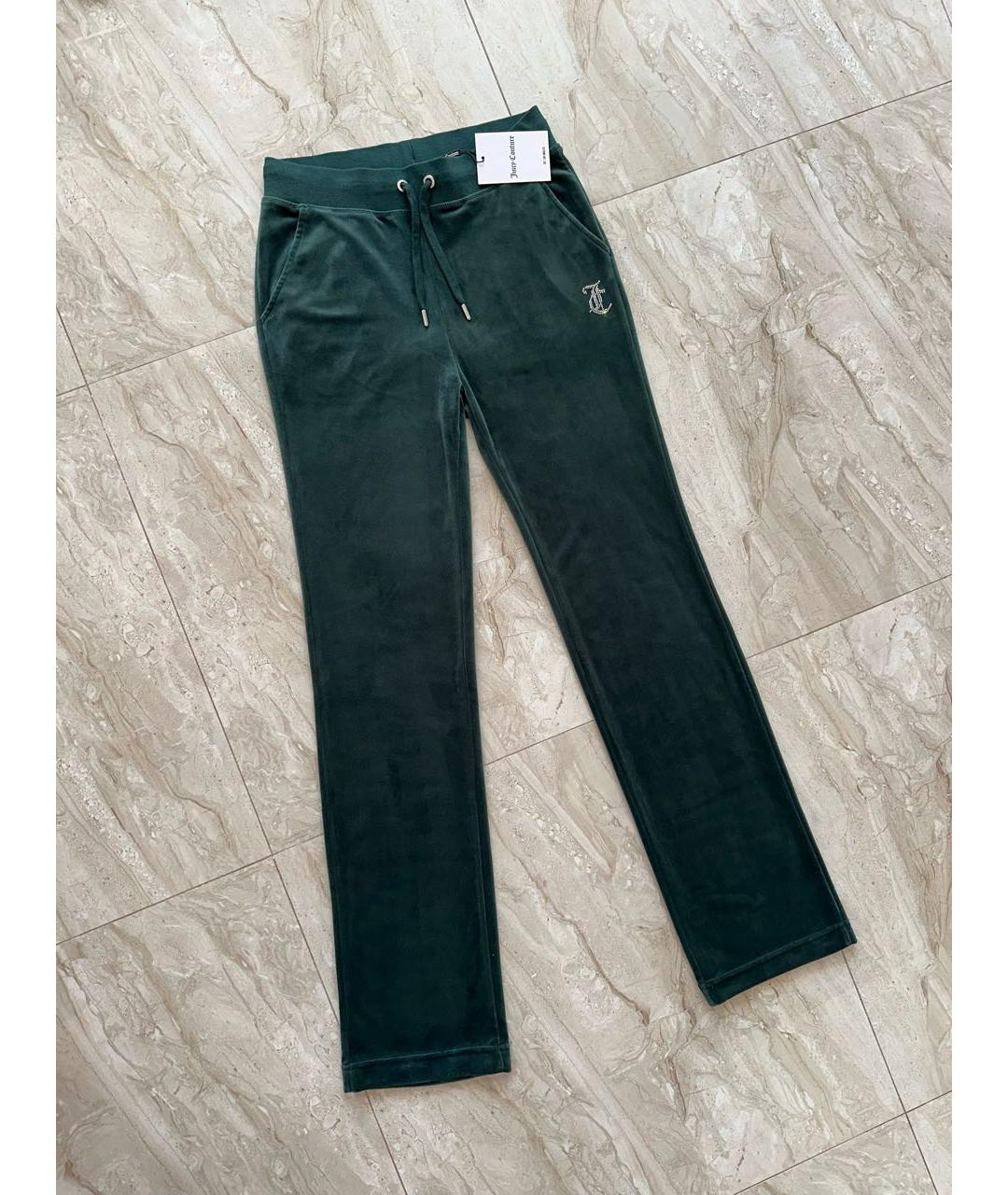 JUICY COUTURE Зеленый велюровый спортивные костюмы, фото 5