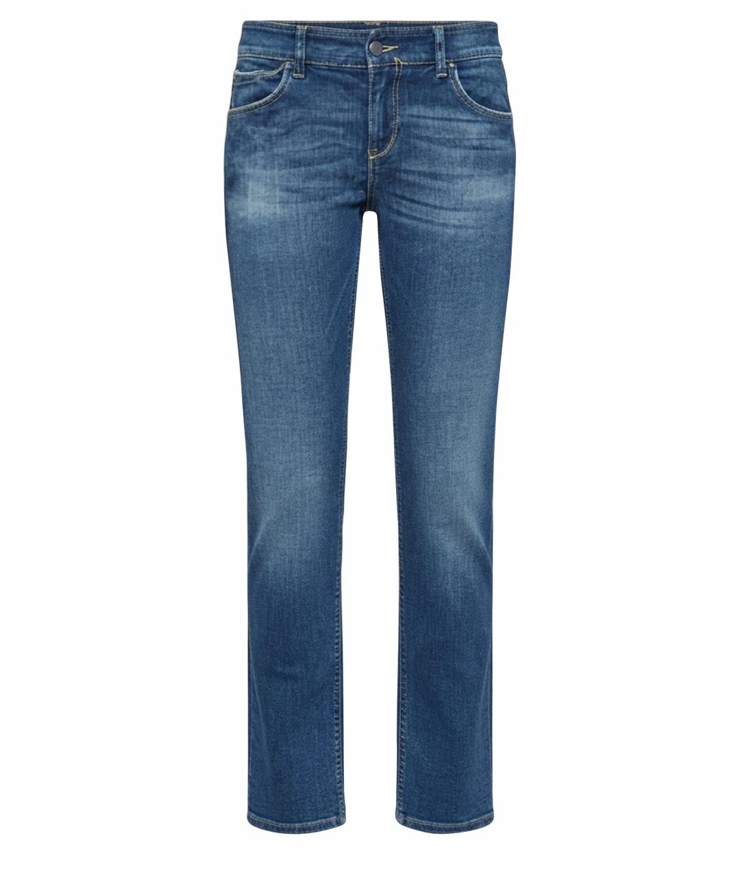 ARMANI JEANS Синие хлопковые прямые джинсы, фото 1