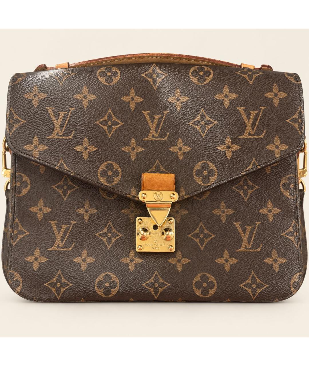 LOUIS VUITTON Коричневая сумка через плечо из канвы, фото 4