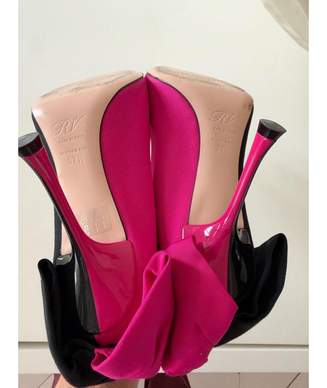 ROGER VIVIER Фуксия текстильные туфли, фото 5