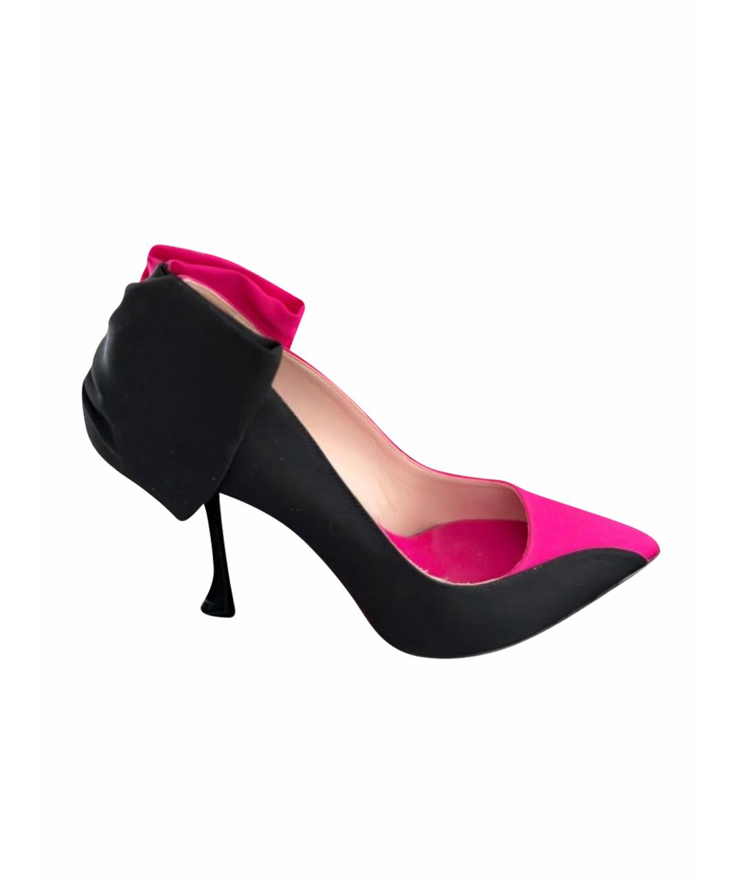 ROGER VIVIER Фуксия текстильные туфли, фото 1