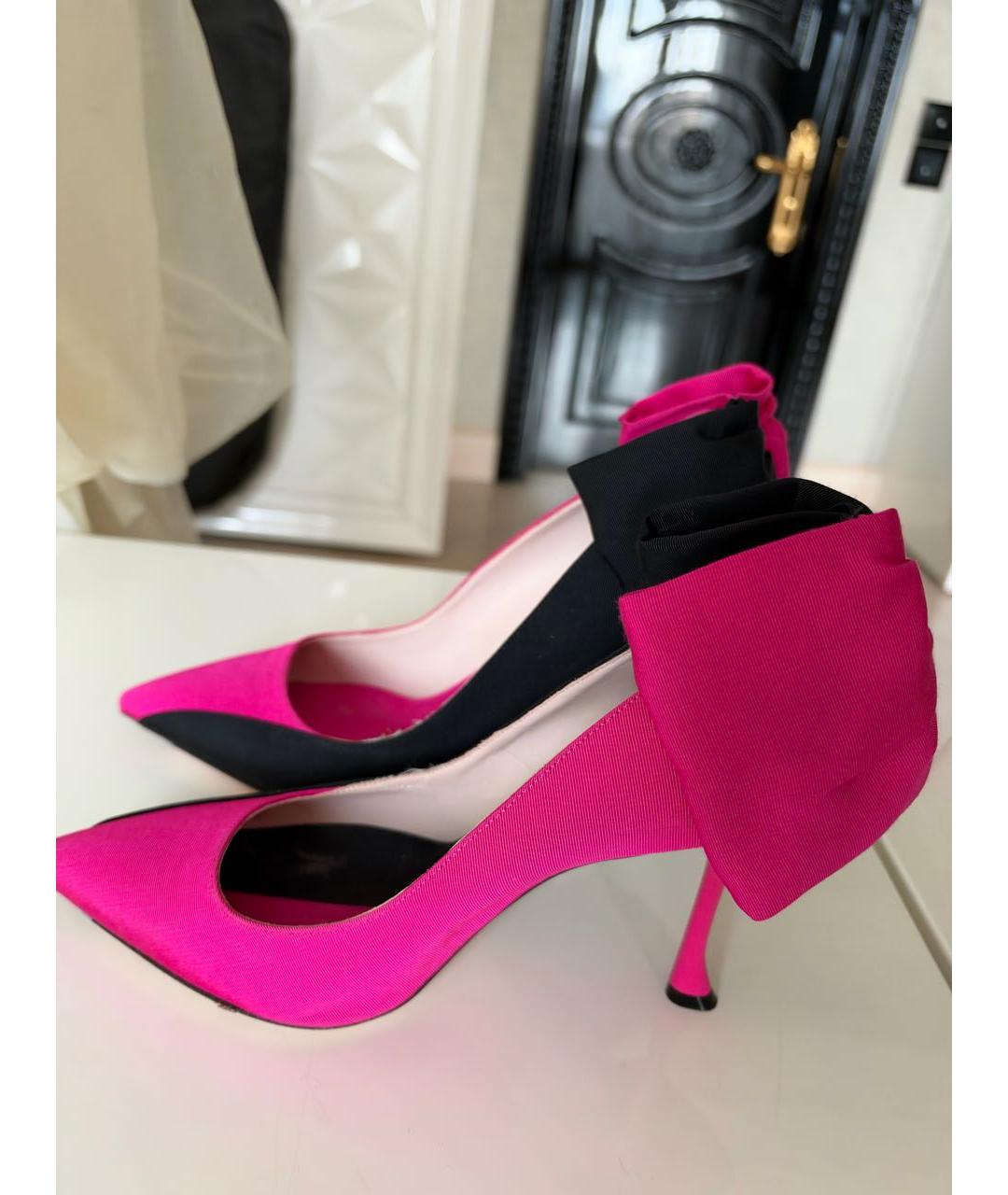 ROGER VIVIER Фуксия текстильные туфли, фото 2