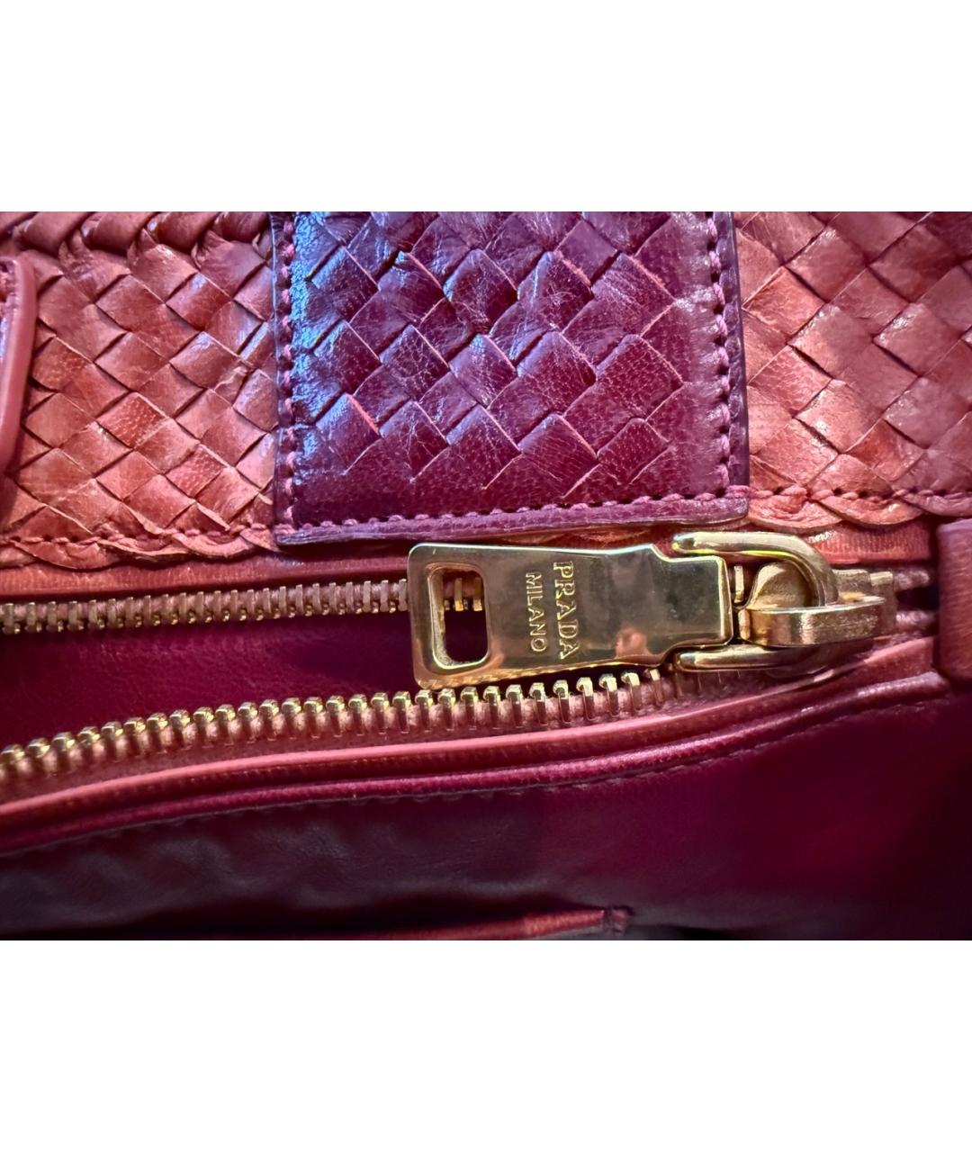 PRADA Оранжевая кожаная сумка тоут, фото 6