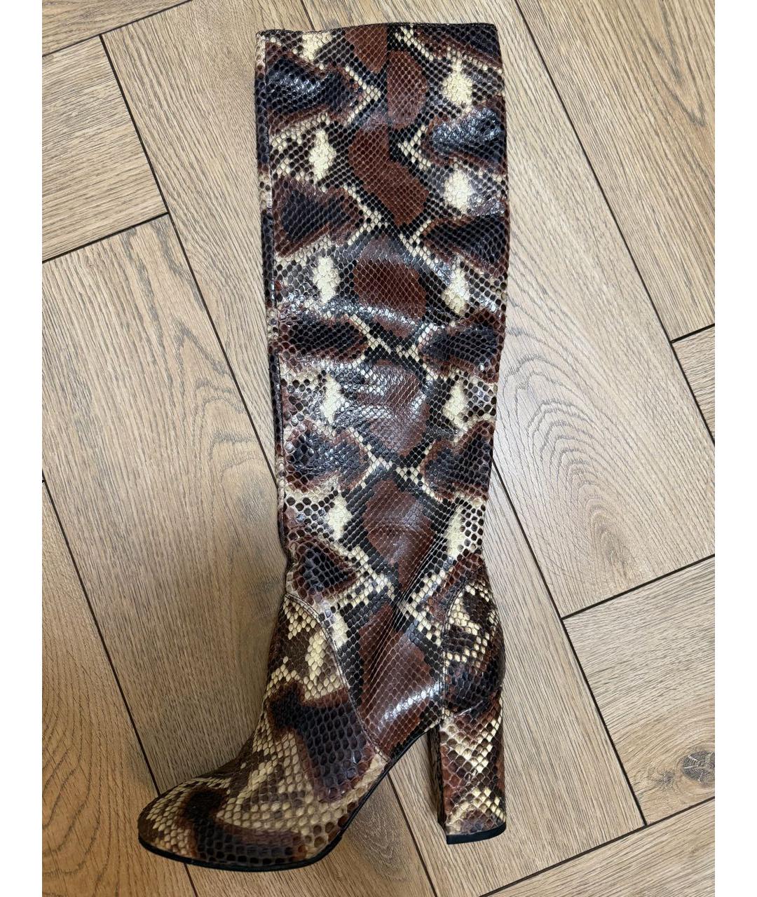 LANVIN Мульти сапоги из кожи питона, фото 5