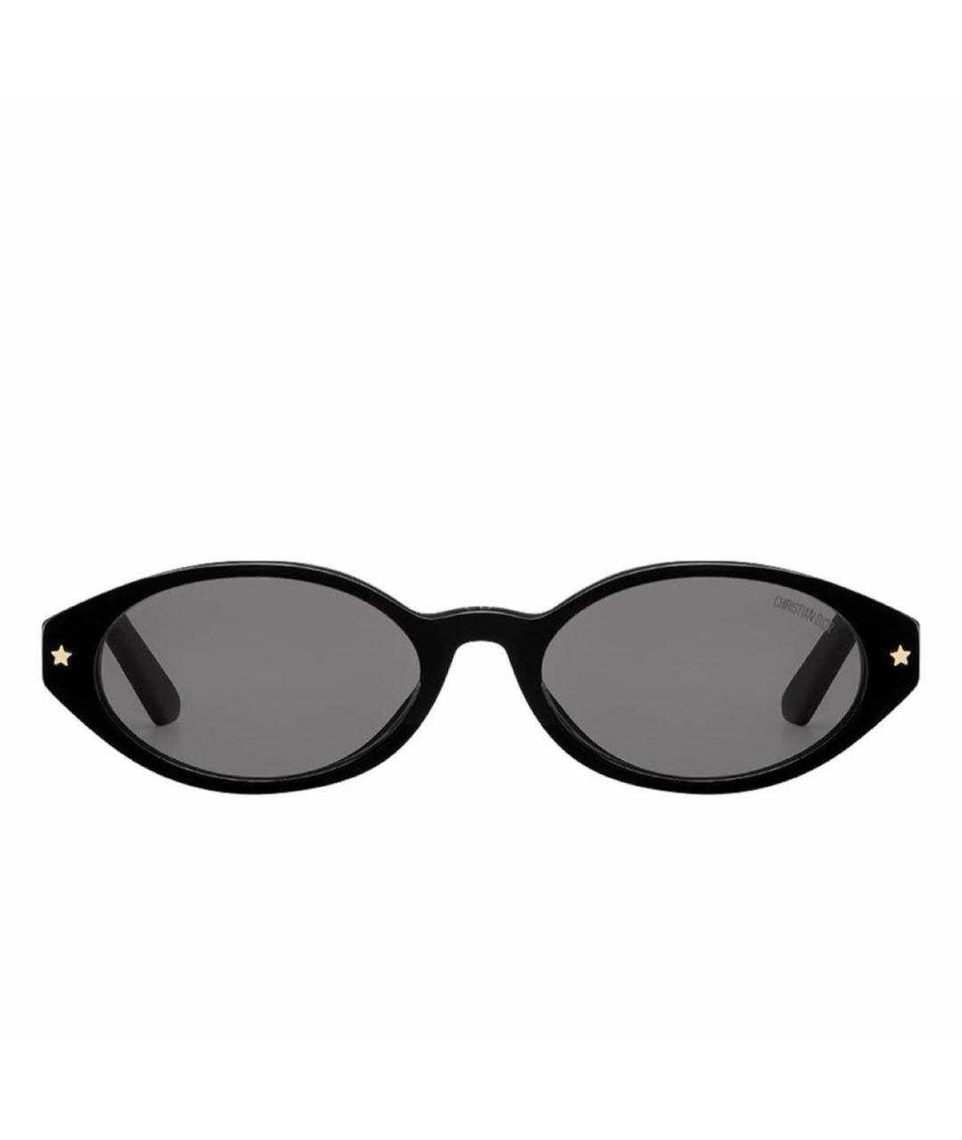 CHRISTIAN DIOR Черные пластиковые солнцезащитные очки, фото 2