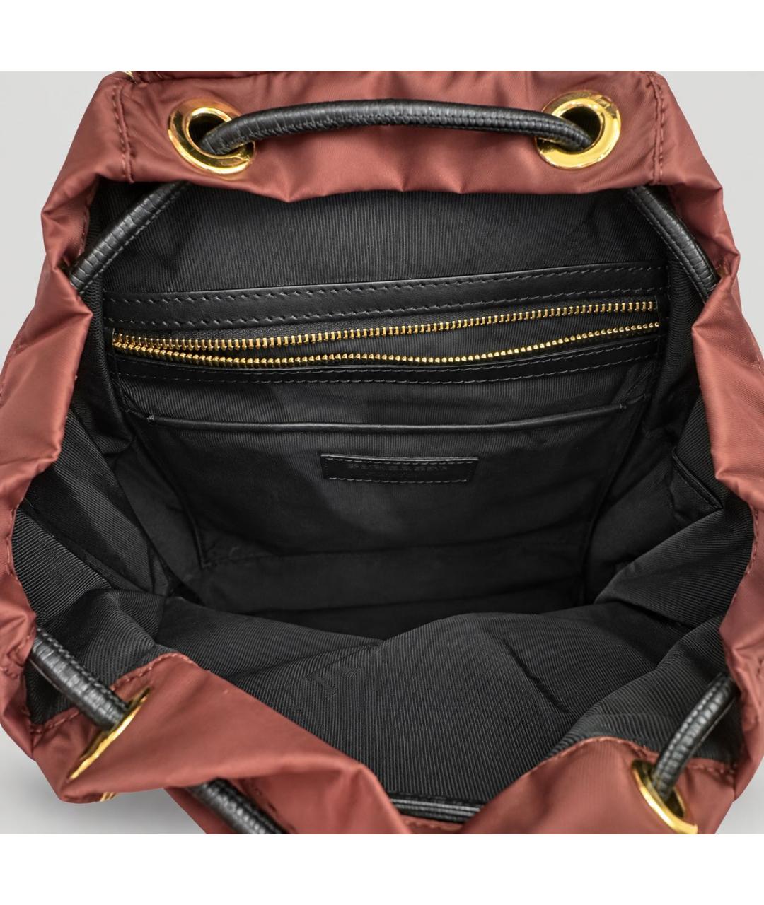 BURBERRY Бордовый нейлоновый рюкзак, фото 3