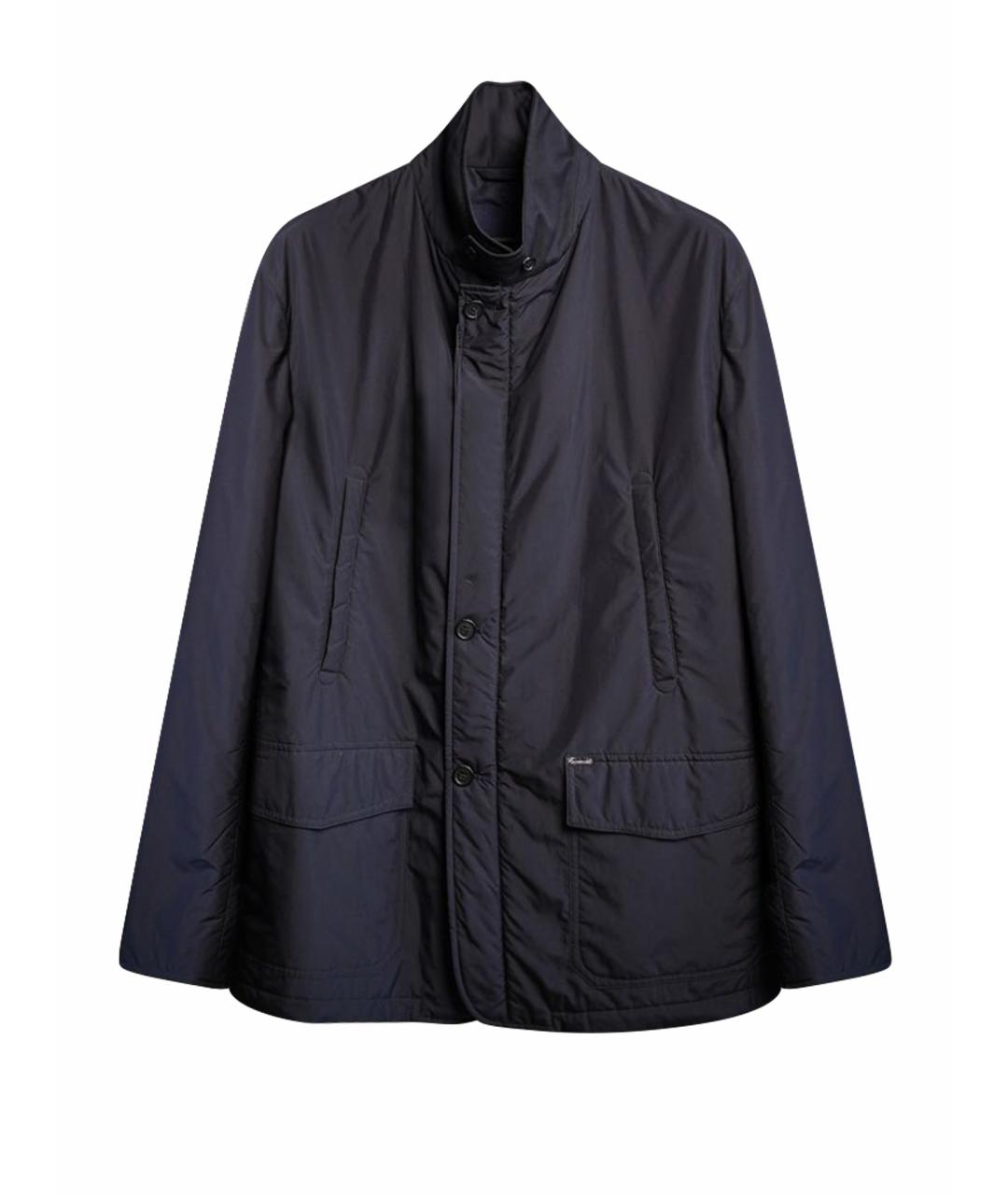 BRUNELLO CUCINELLI Темно-синяя хлопковая куртка, фото 1