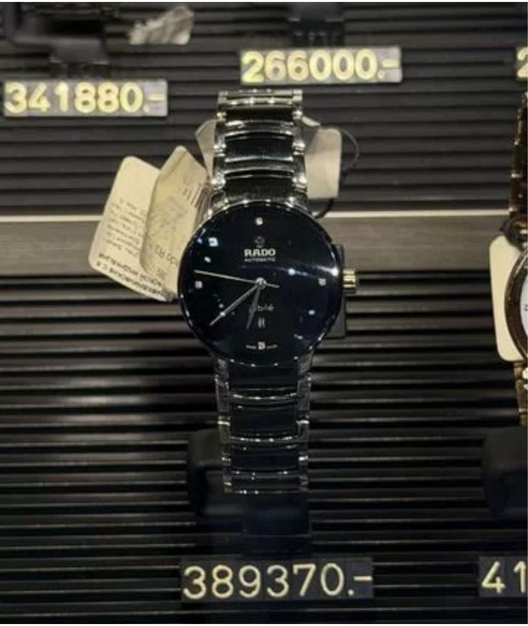 RADO Черные стальные часы, фото 6