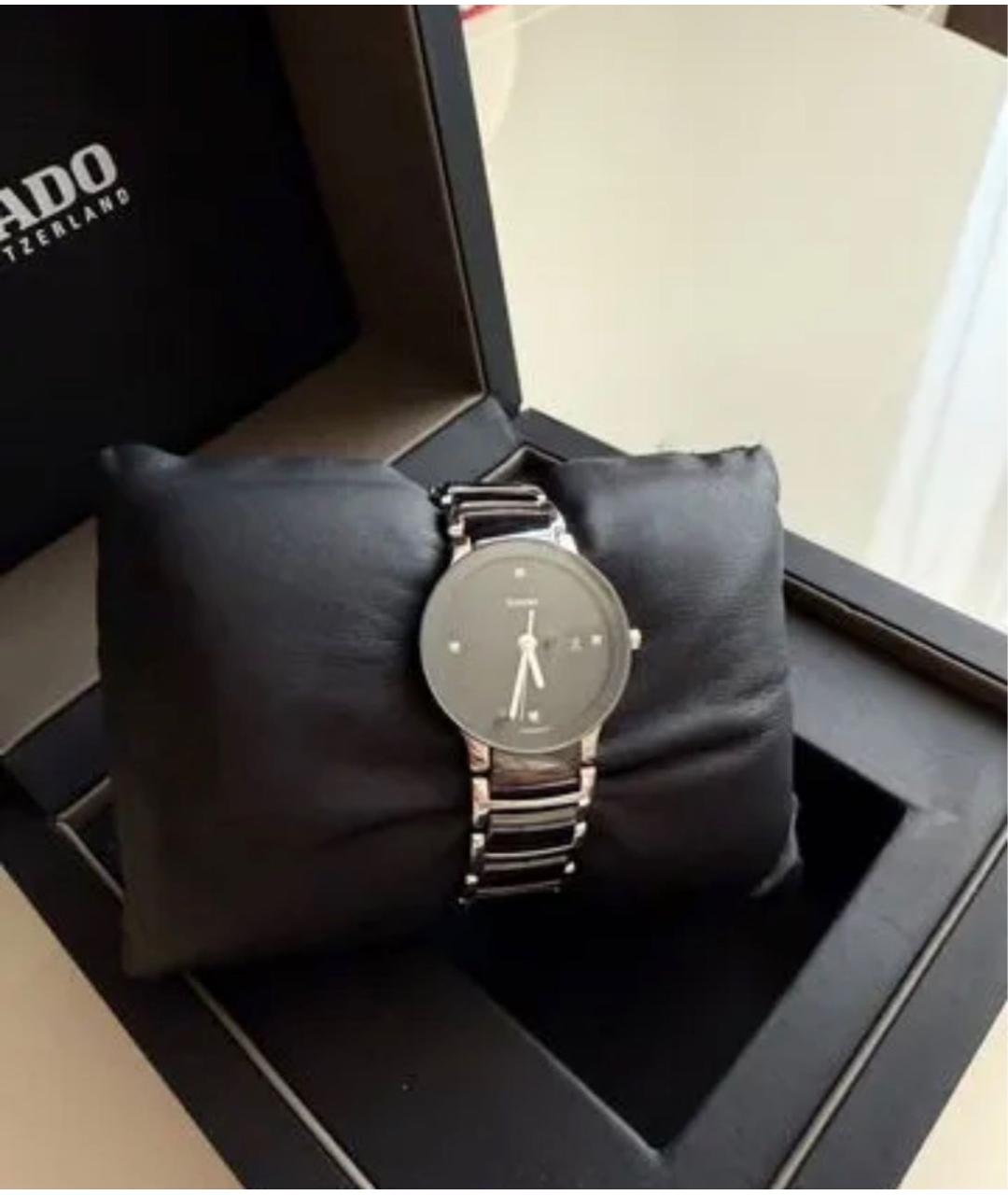 RADO Черные стальные часы, фото 4