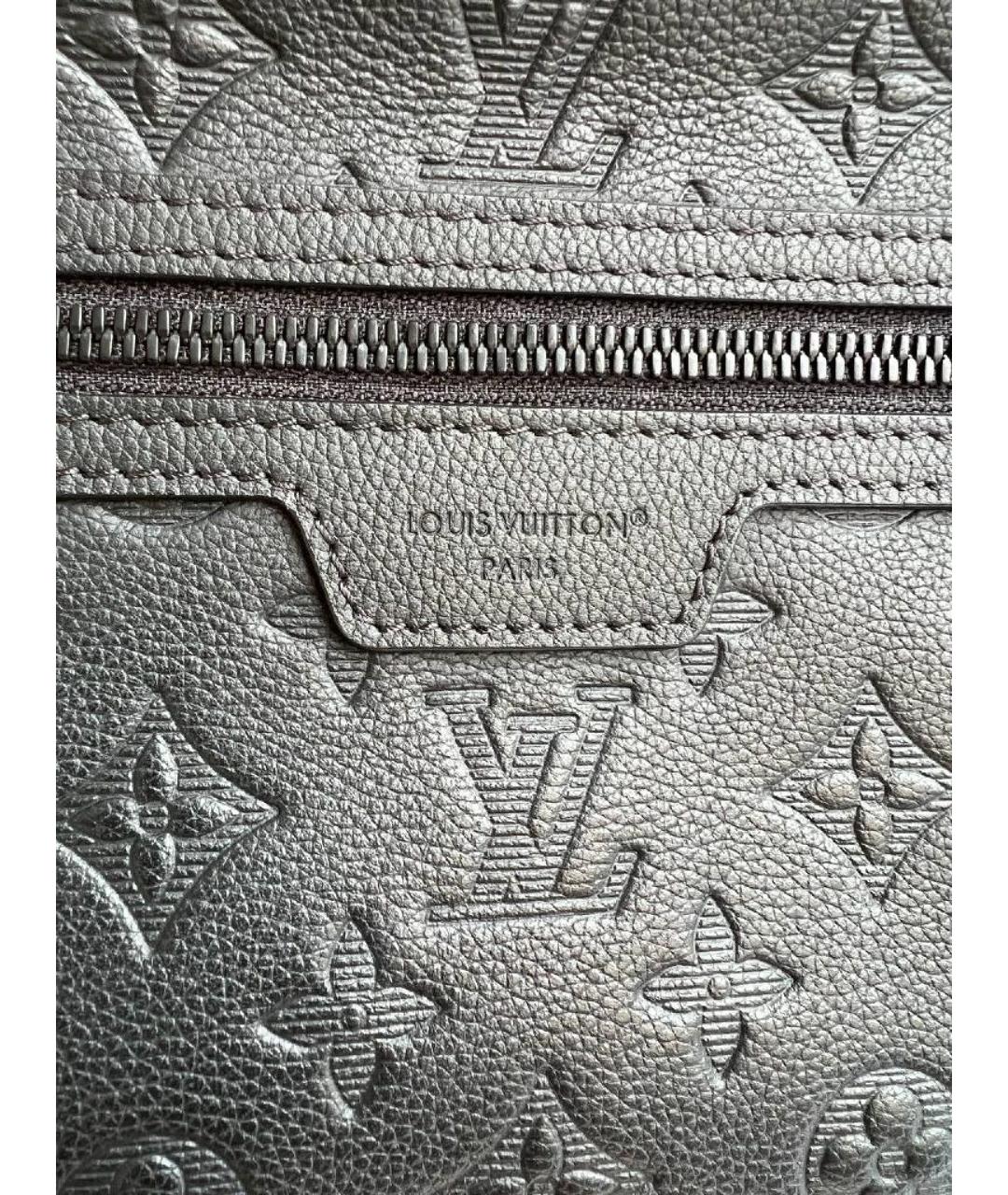 LOUIS VUITTON Черная кожаная барсетка, фото 3