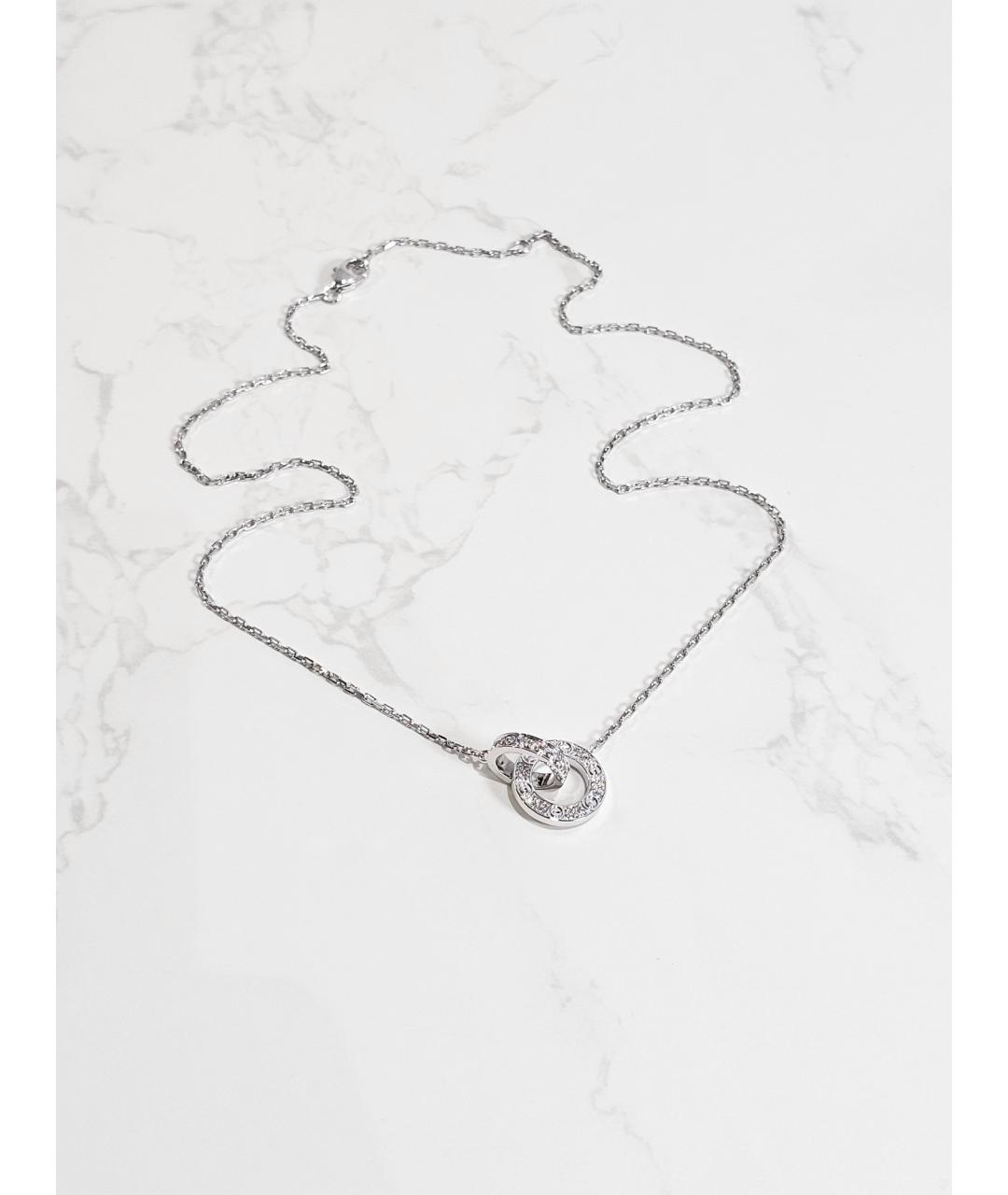 CARTIER Серебряное колье из белого золота, фото 4