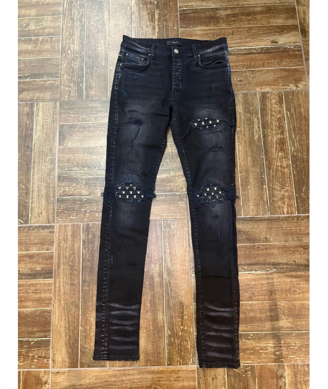 AMIRI Черные хлопковые джинсы скинни, фото 6