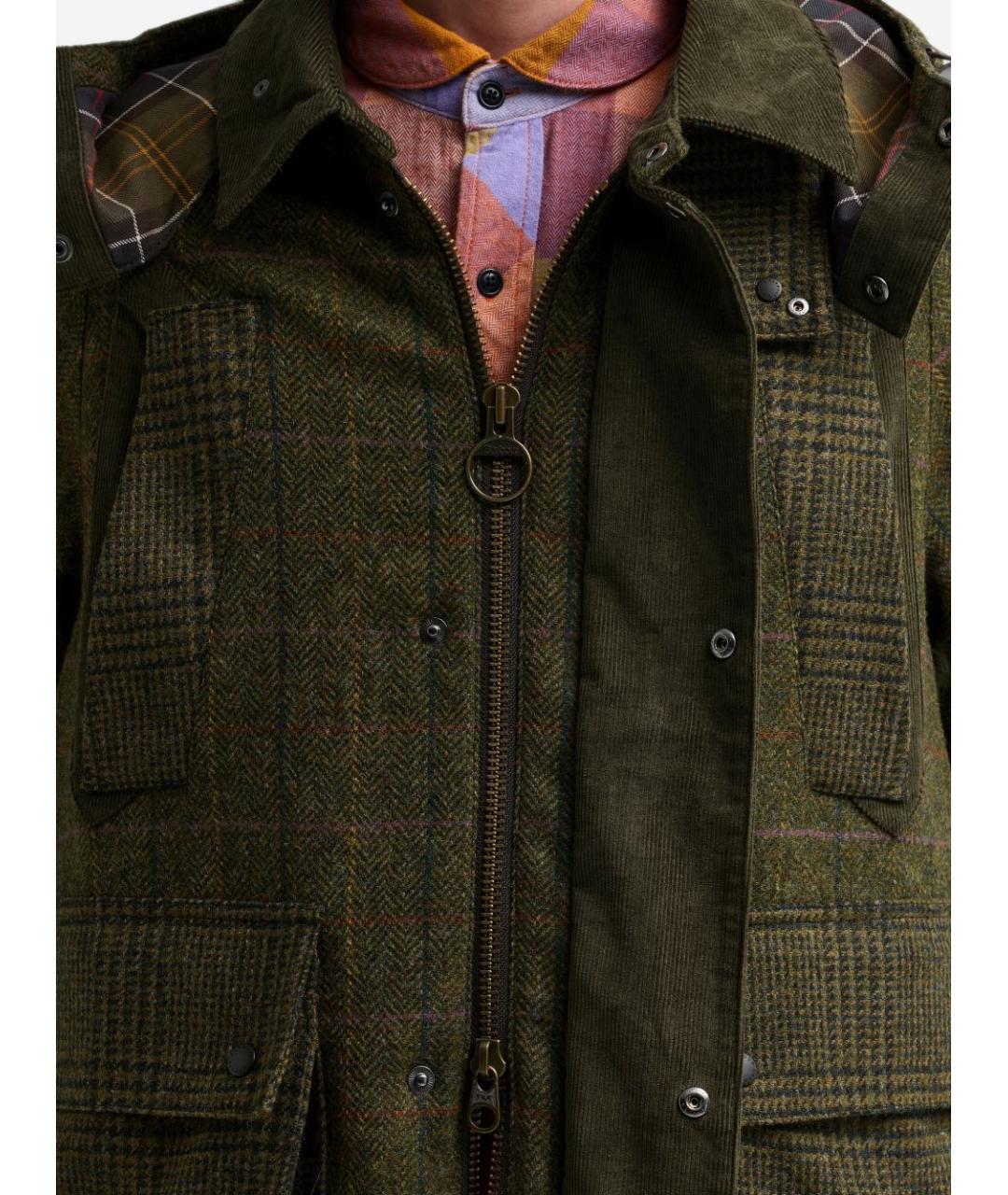 BARBOUR Зеленая шерстяная куртка, фото 2