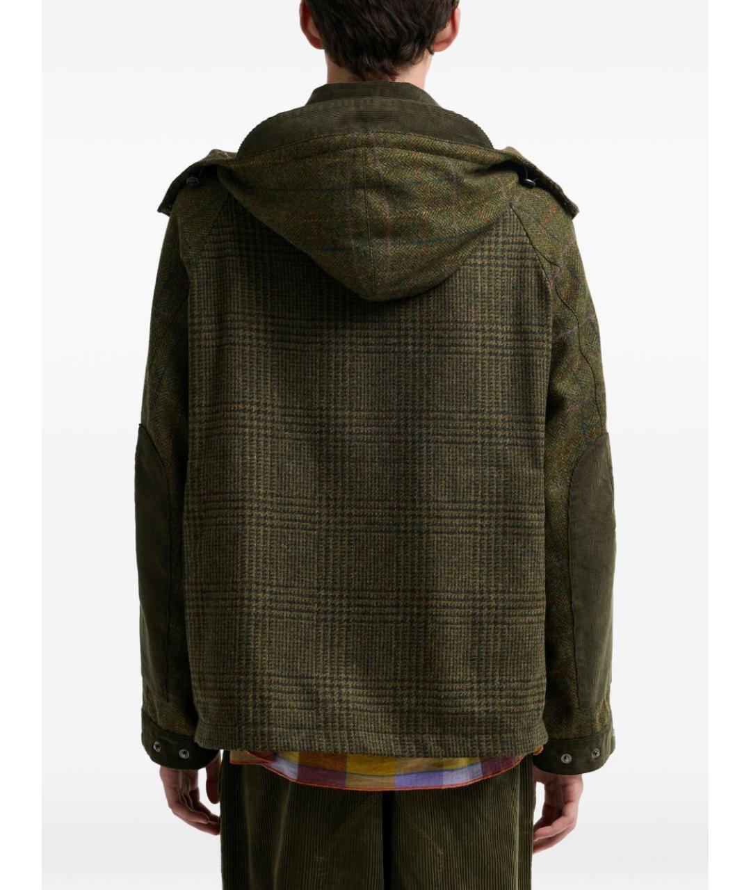 BARBOUR Зеленая шерстяная куртка, фото 5