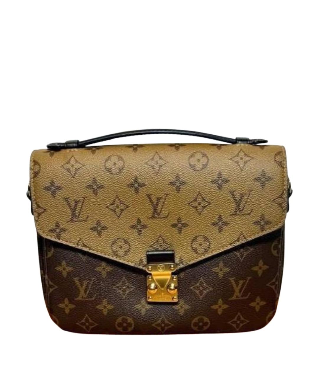 LOUIS VUITTON Бежевая сумка с короткими ручками из канвы, фото 1