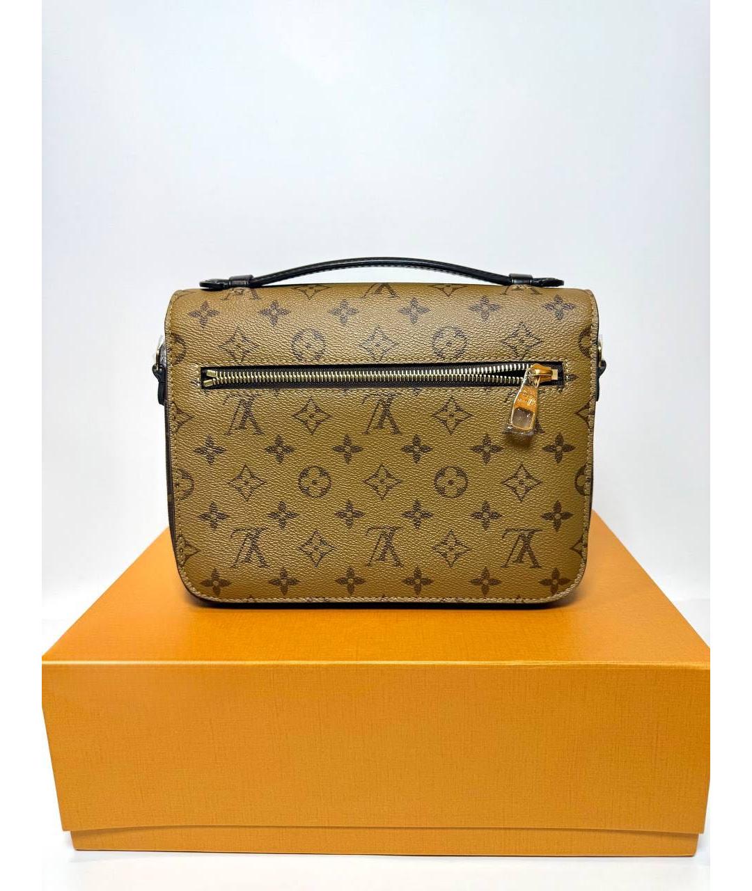 LOUIS VUITTON Бежевая сумка с короткими ручками из канвы, фото 3