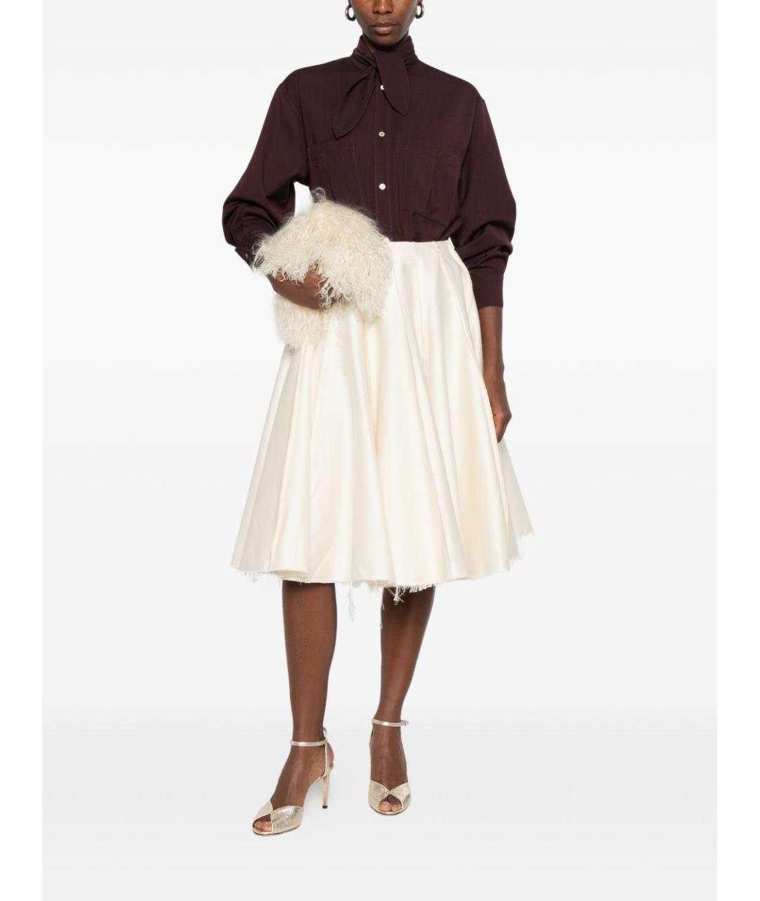 FORTE FORTE Бордовая полиэстеровая рубашка, фото 2
