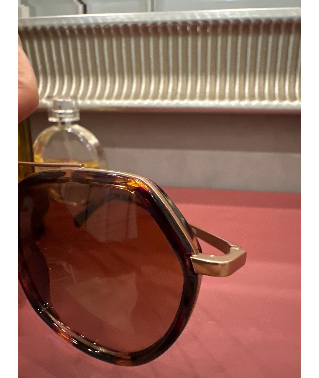 EMPORIO ARMANI Коричневые солнцезащитные очки, фото 3