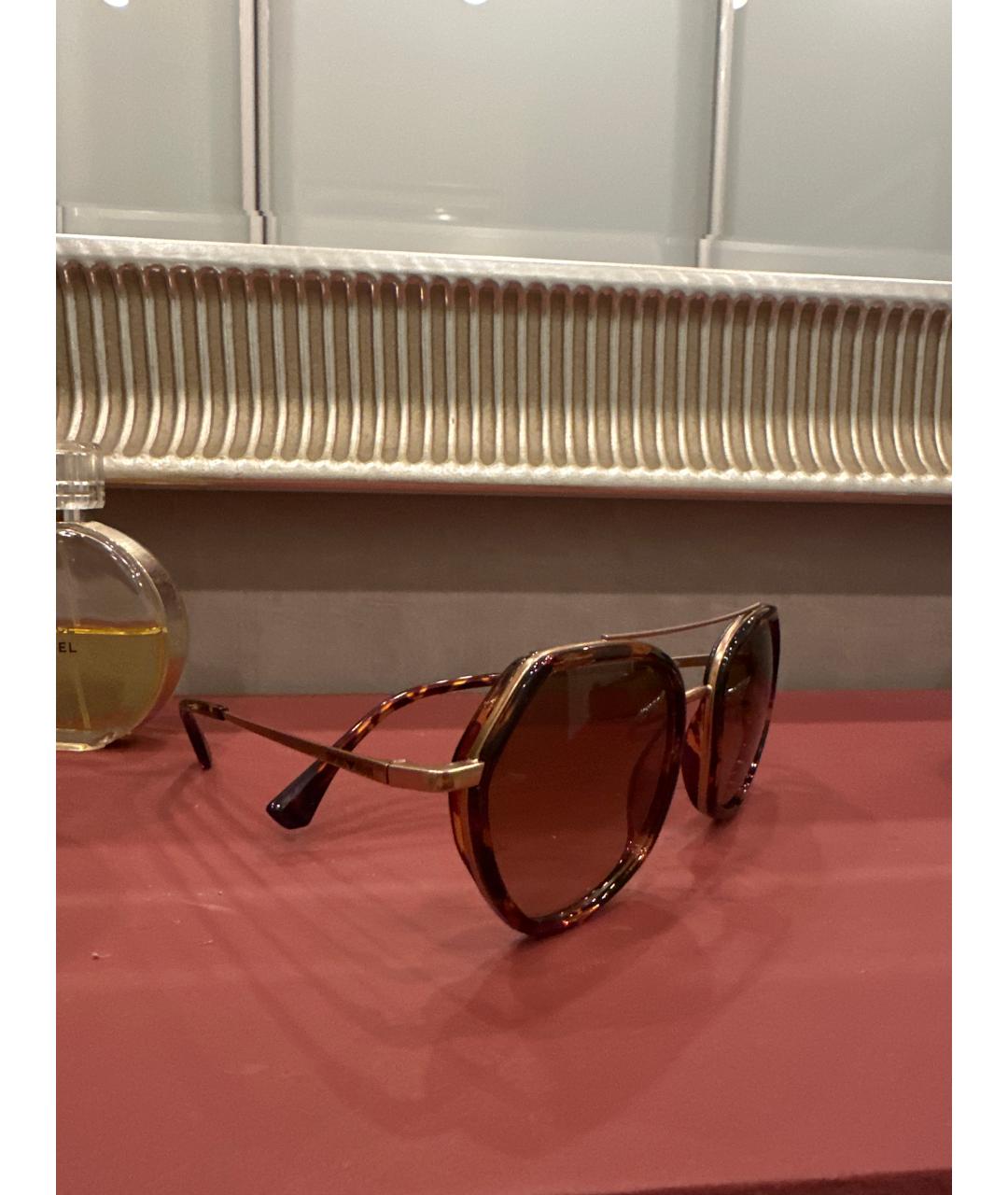 EMPORIO ARMANI Коричневые солнцезащитные очки, фото 7