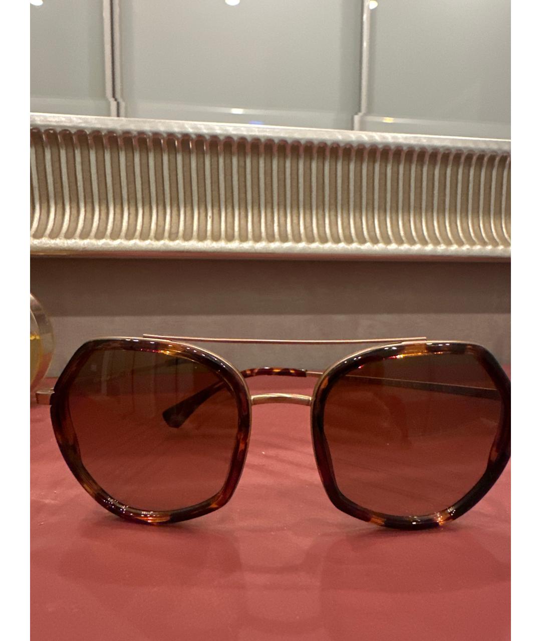 EMPORIO ARMANI Коричневые солнцезащитные очки, фото 2