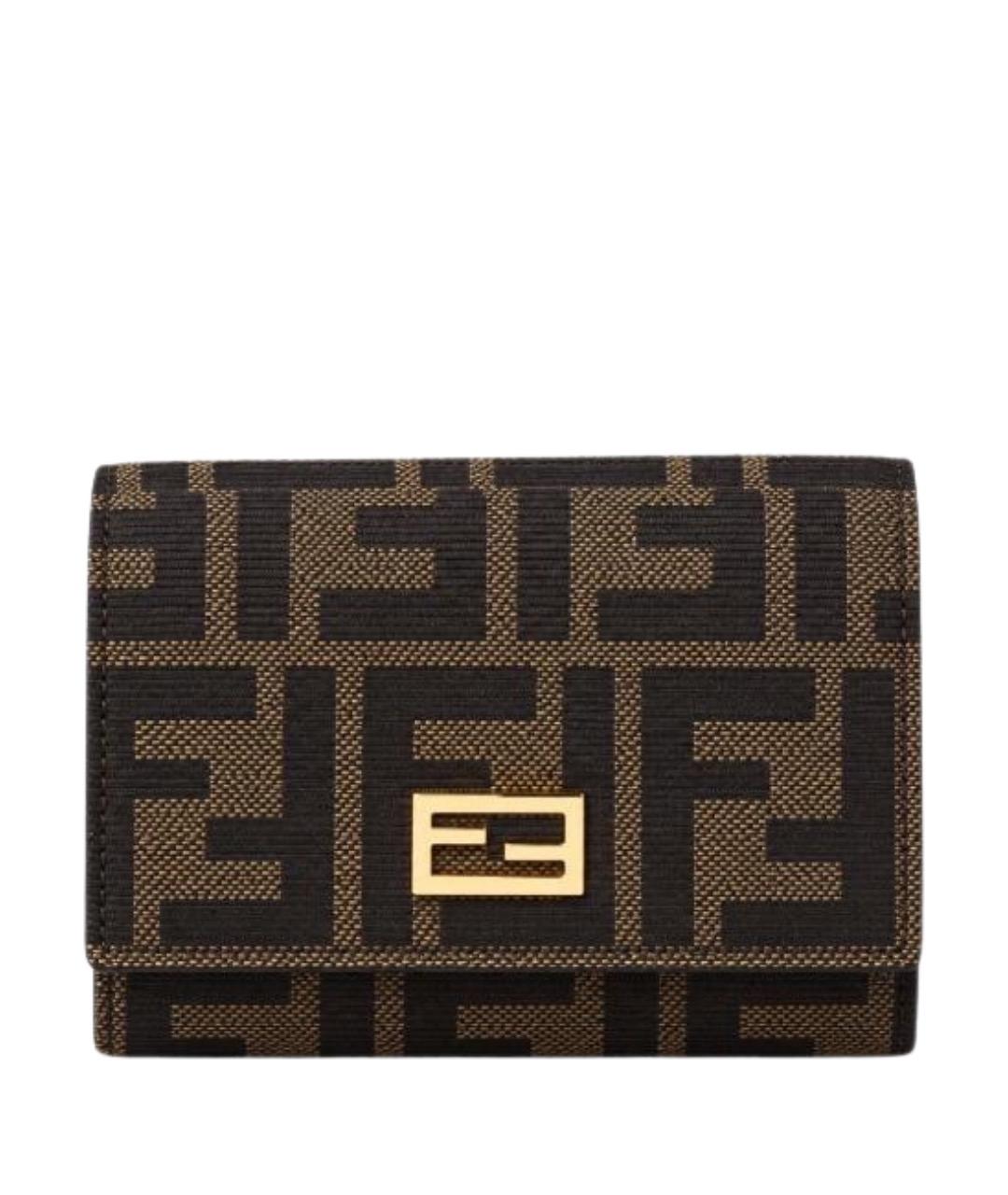 FENDI Коричневый кошелек, фото 1