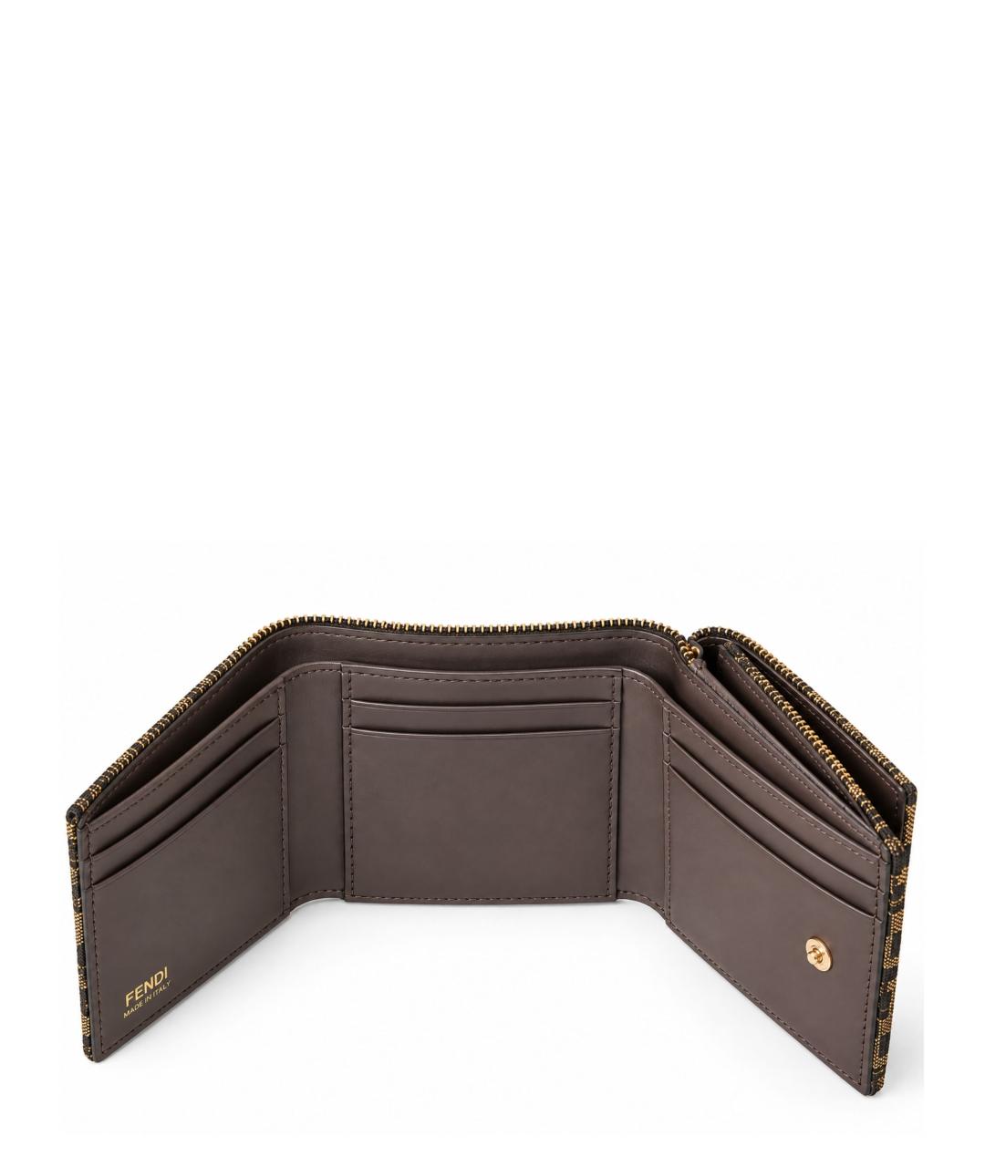 FENDI Коричневый кошелек, фото 4