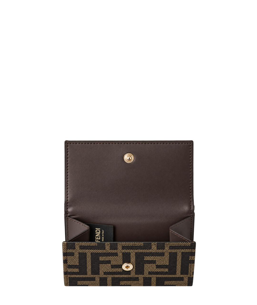 FENDI Коричневый кошелек, фото 2