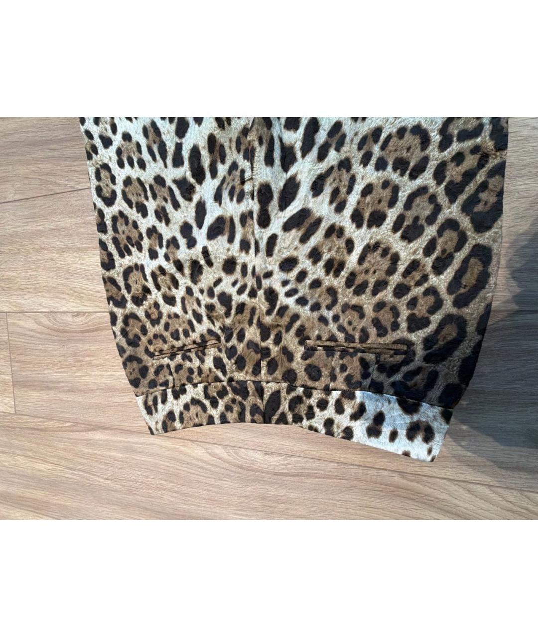DOLCE&GABBANA Мульти вискозные брюки узкие, фото 3