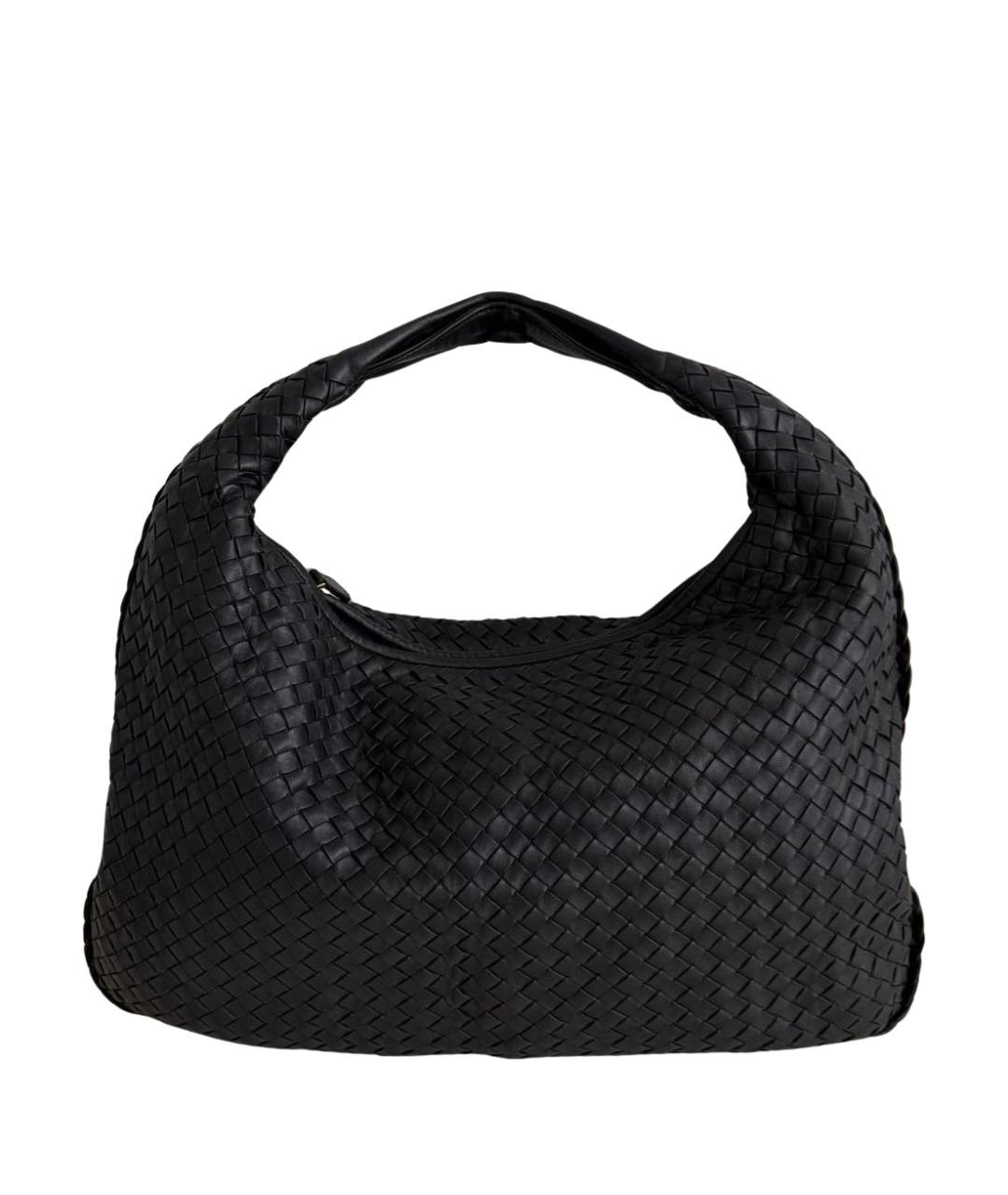 BOTTEGA VENETA Черная кожаная сумка тоут, фото 1