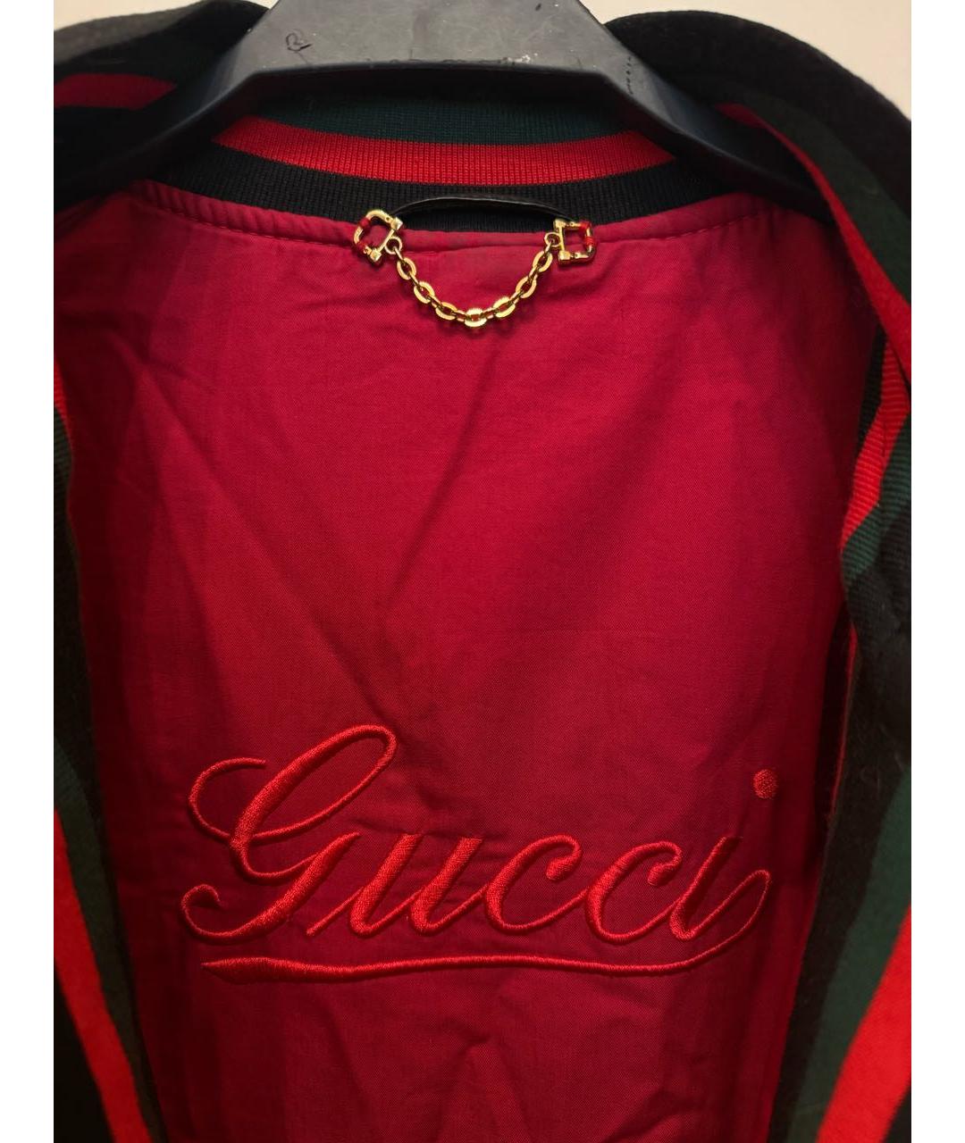 GUCCI Черная кожаная куртка, фото 3