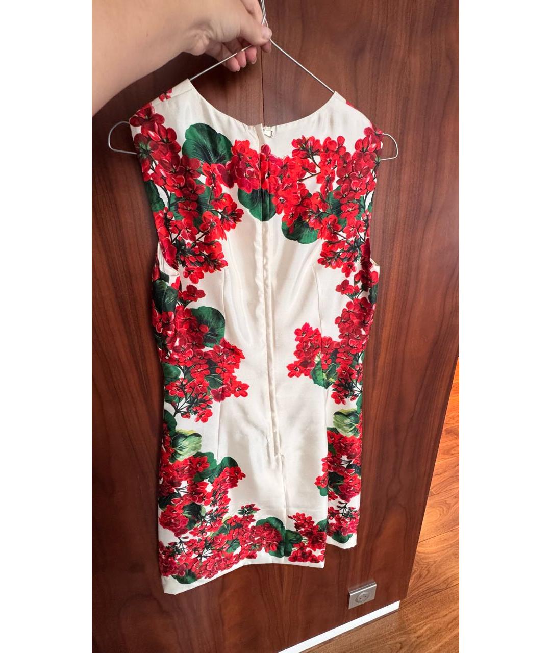 DOLCE&GABBANA Мульти шелковое коктейльное платье, фото 2