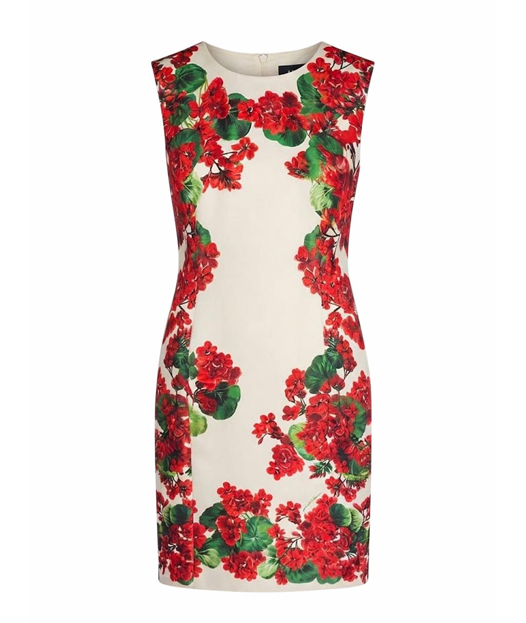 DOLCE&GABBANA Мульти шелковое коктейльное платье, фото 1