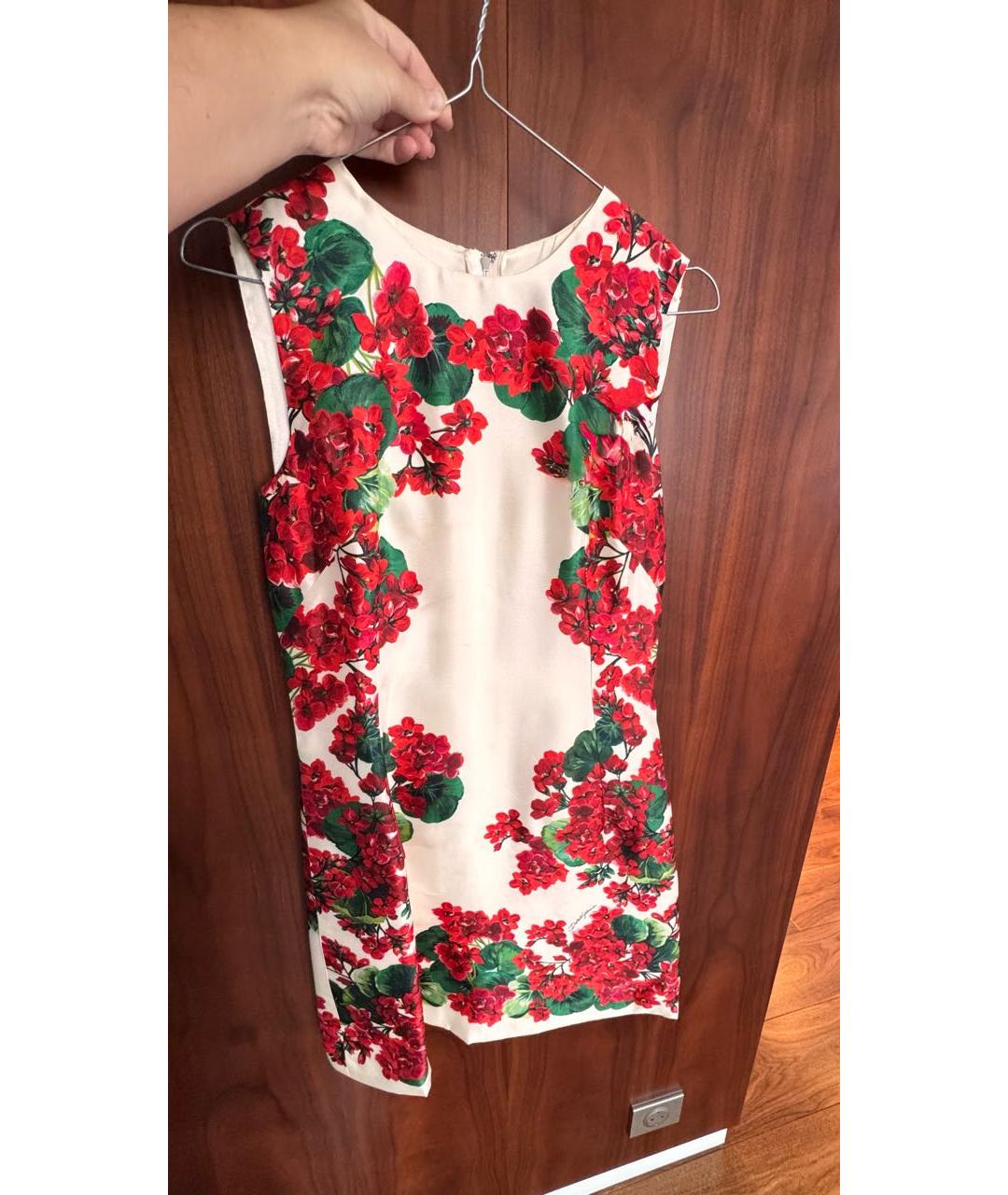 DOLCE&GABBANA Мульти шелковое коктейльное платье, фото 5