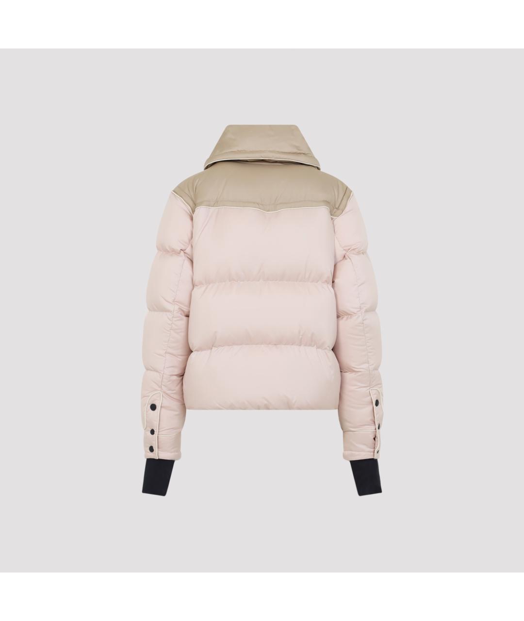 MONCLER GRENOBLE Розовый полиамидовый пуховик, фото 3
