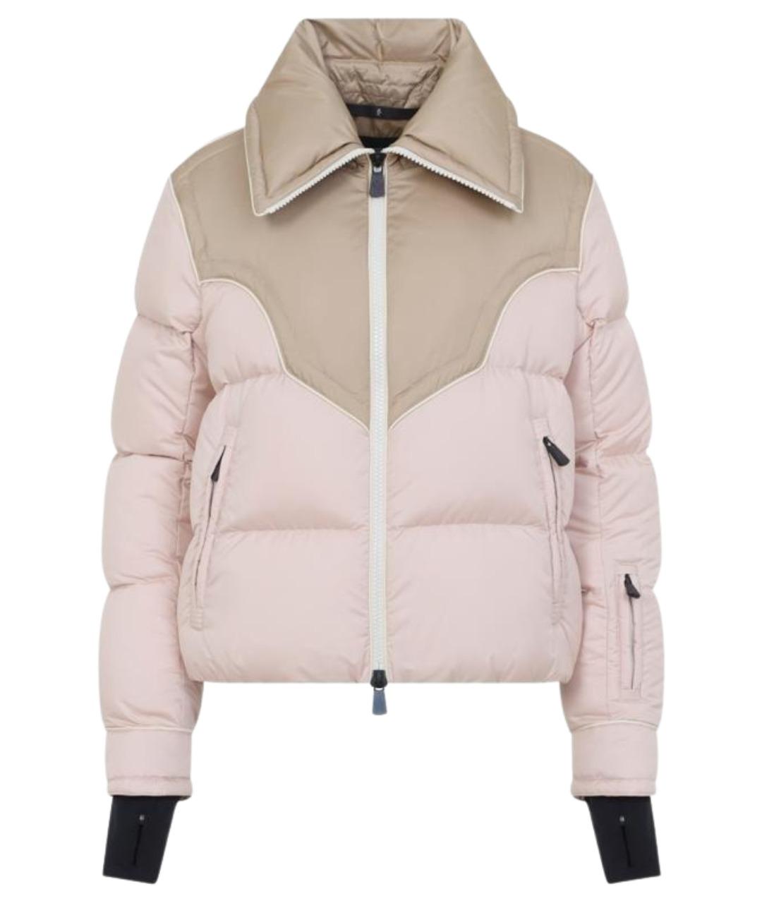 MONCLER GRENOBLE Розовый полиамидовый пуховик, фото 1