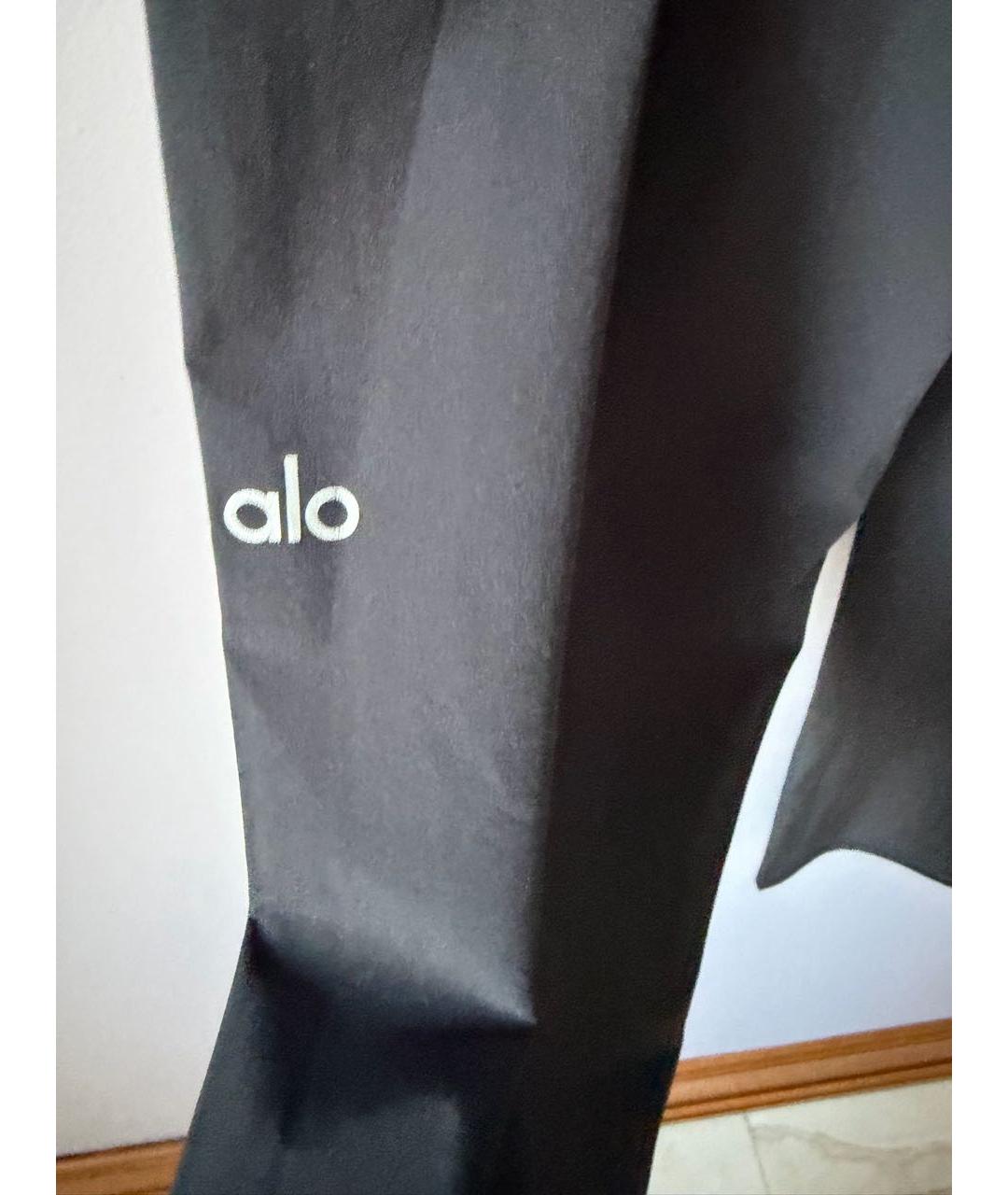 ALO YOGA Черные полиэстеровые спортивные брюки и шорты, фото 3