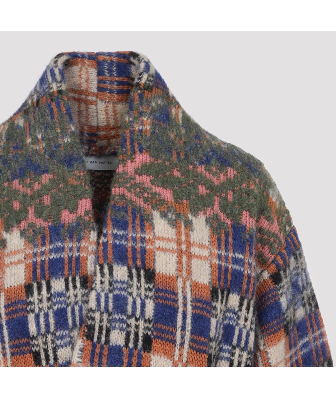 DRIES VAN NOTEN Мульти шерстяное пальто, фото 5