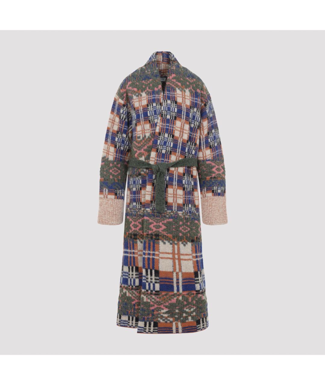 DRIES VAN NOTEN Мульти шерстяное пальто, фото 2