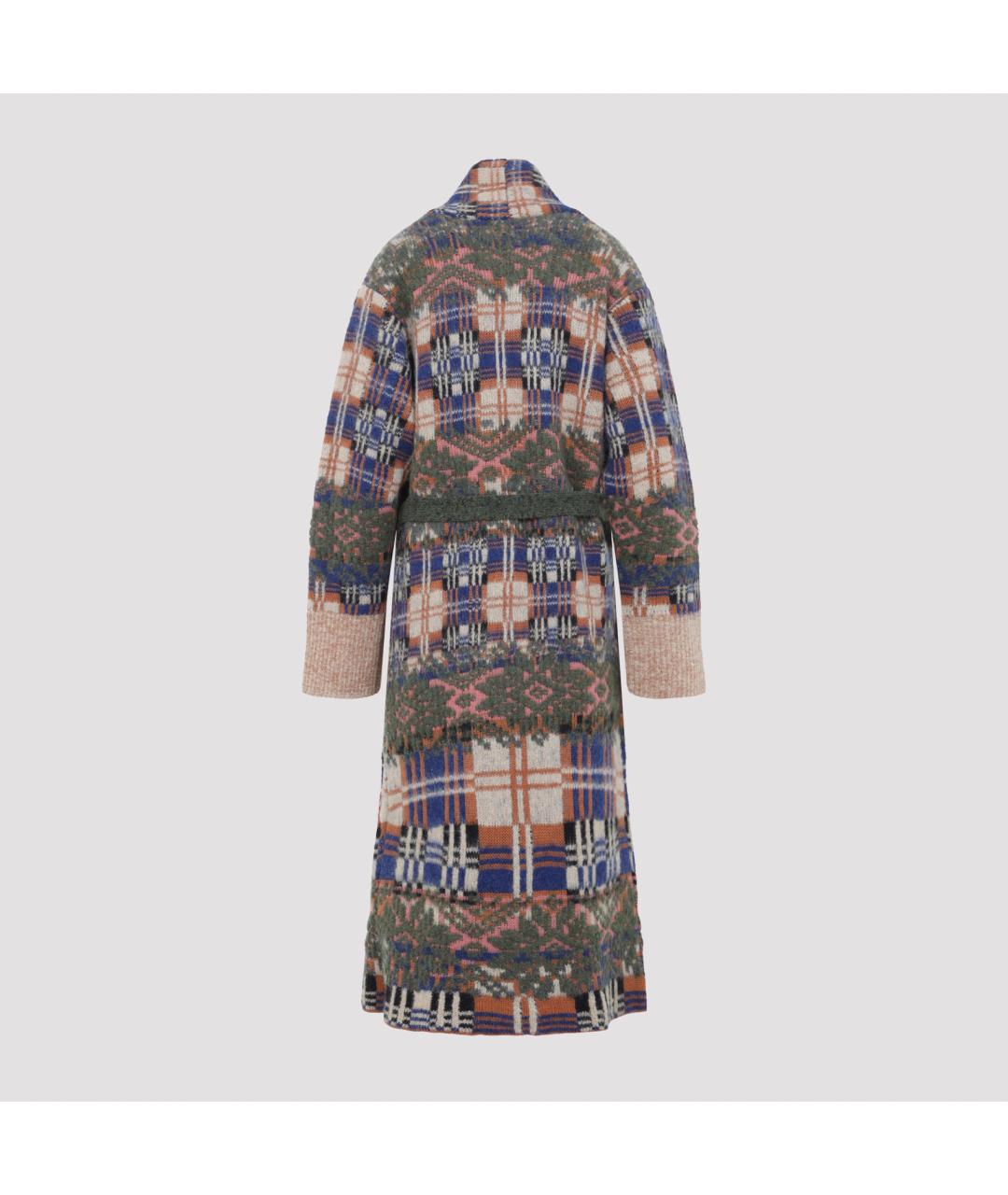 DRIES VAN NOTEN Мульти шерстяное пальто, фото 3