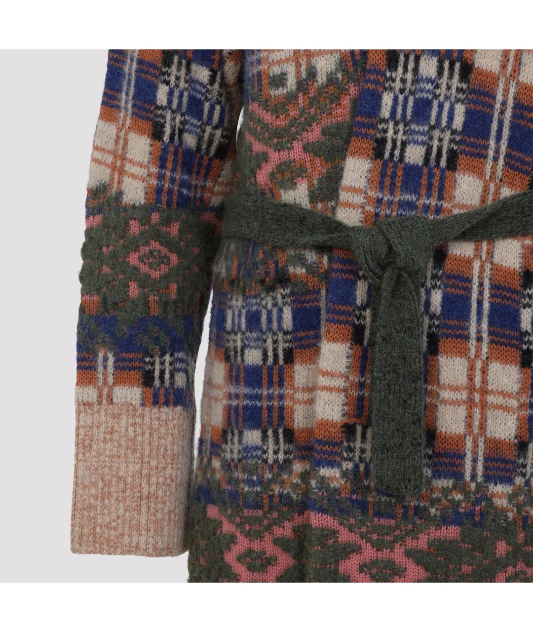 DRIES VAN NOTEN Мульти шерстяное пальто, фото 4