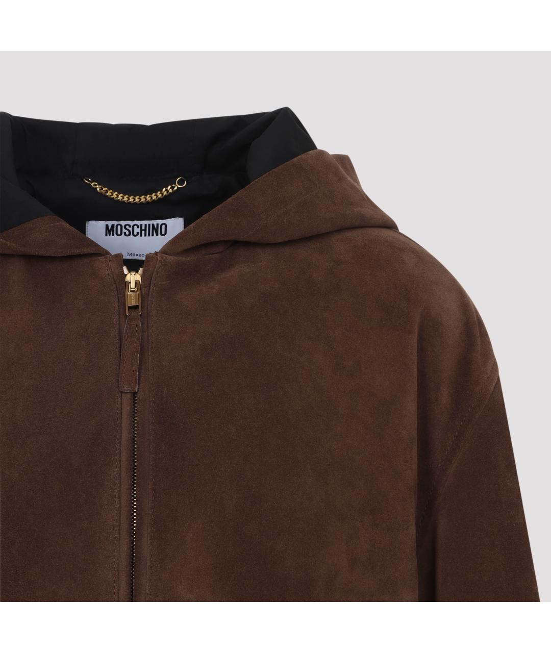 MOSCHINO Коричневая замшевая куртка, фото 4