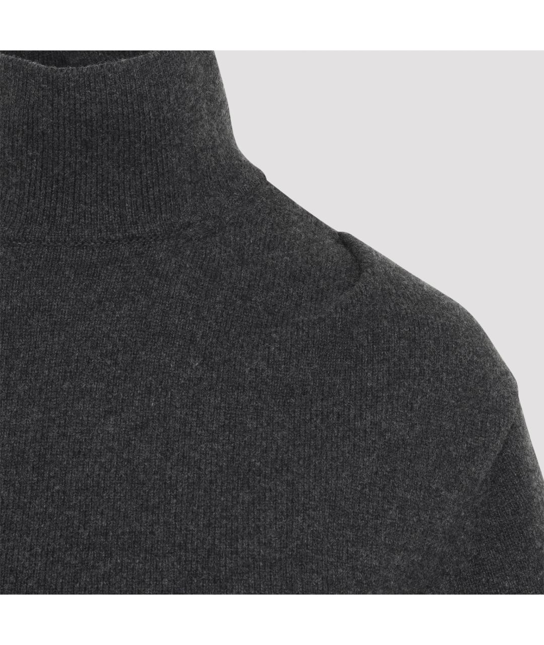 JACQUEMUS Серый шерстяной джемпер / свитер, фото 4