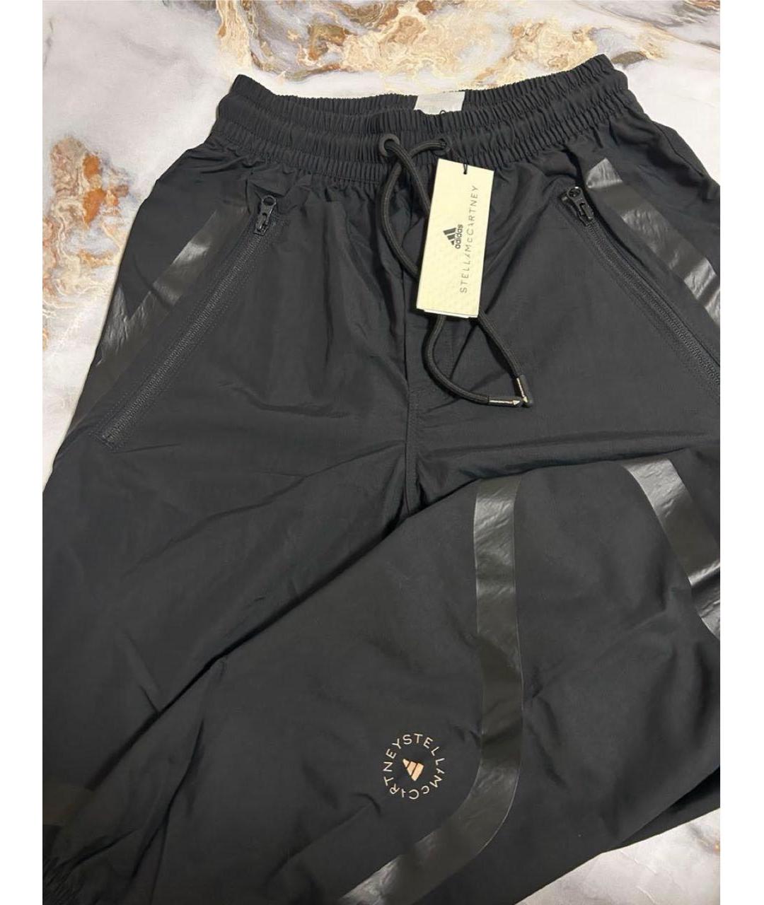 ADIDAS BY STELLA MCCARTNEY Черные прямые брюки, фото 4