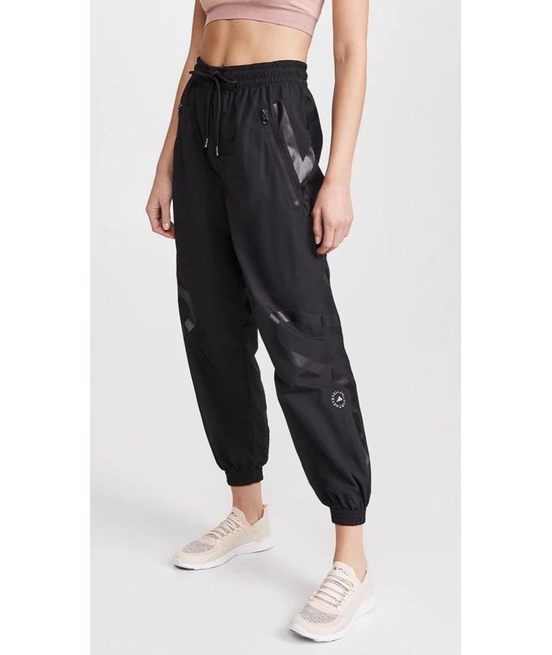 ADIDAS BY STELLA MCCARTNEY Черные прямые брюки, фото 2