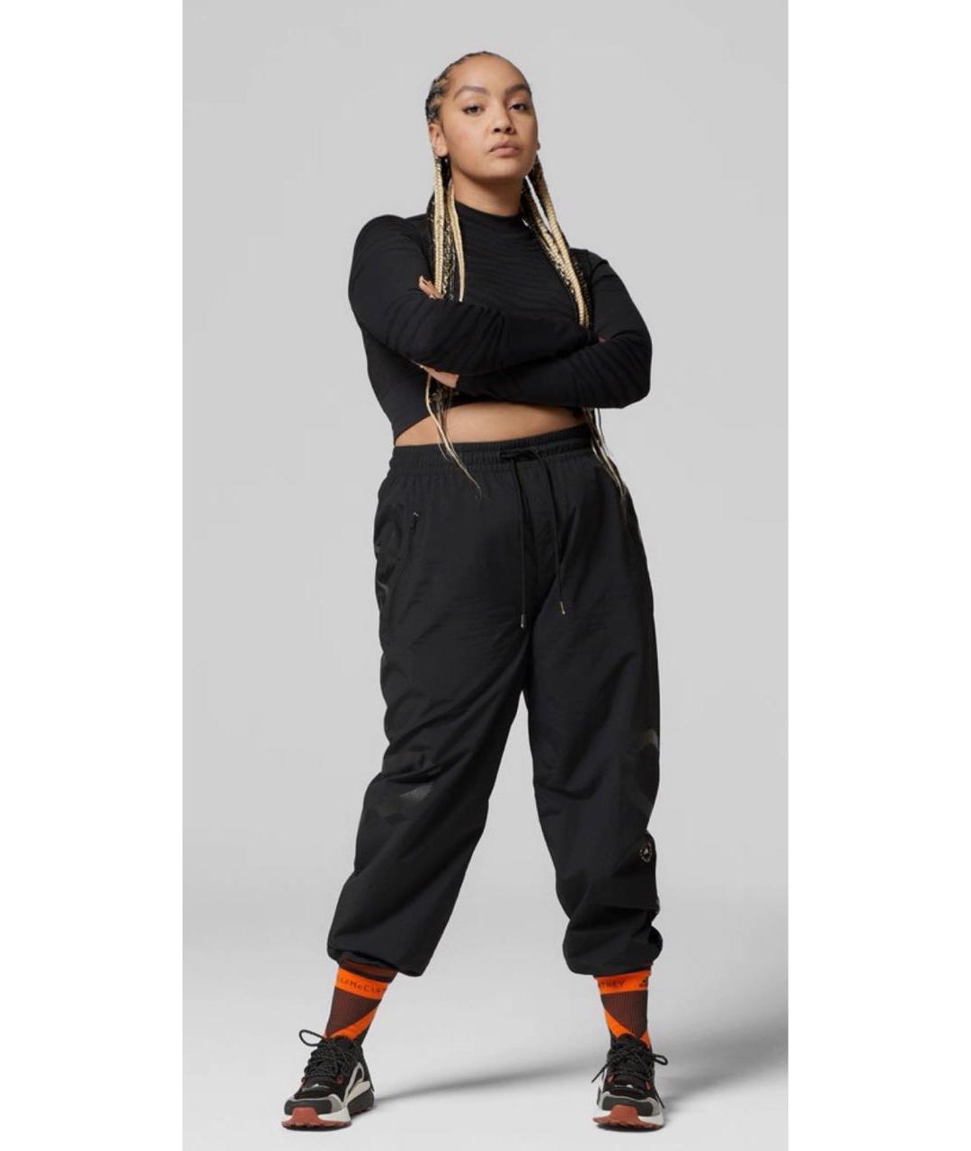 ADIDAS BY STELLA MCCARTNEY Черные прямые брюки, фото 8
