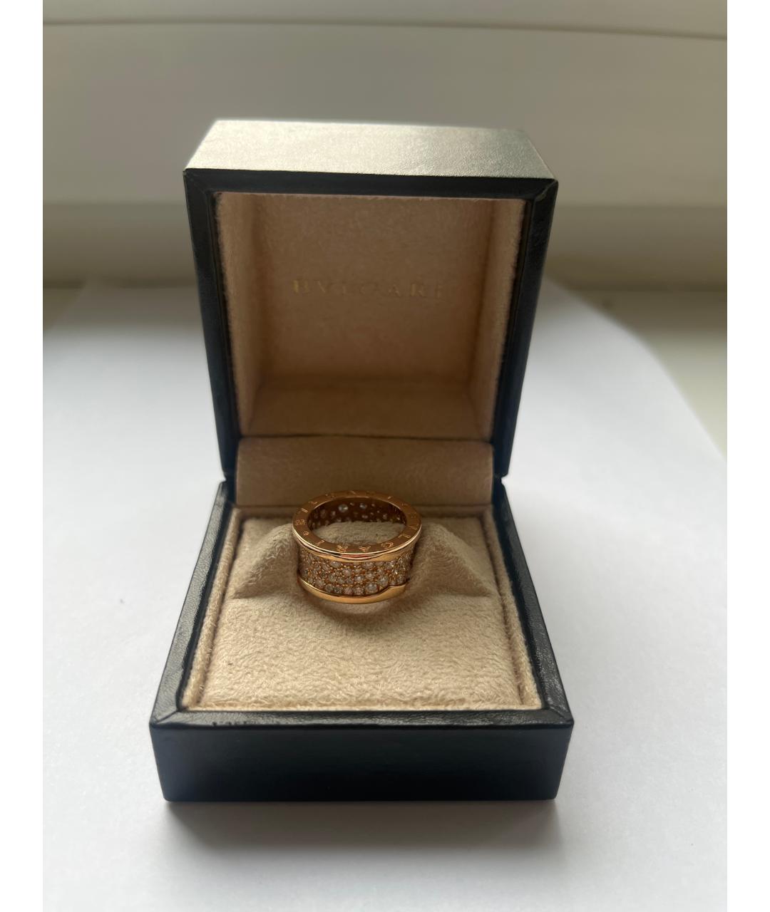 BVLGARI Розовое кольцо из желтого золота, фото 3