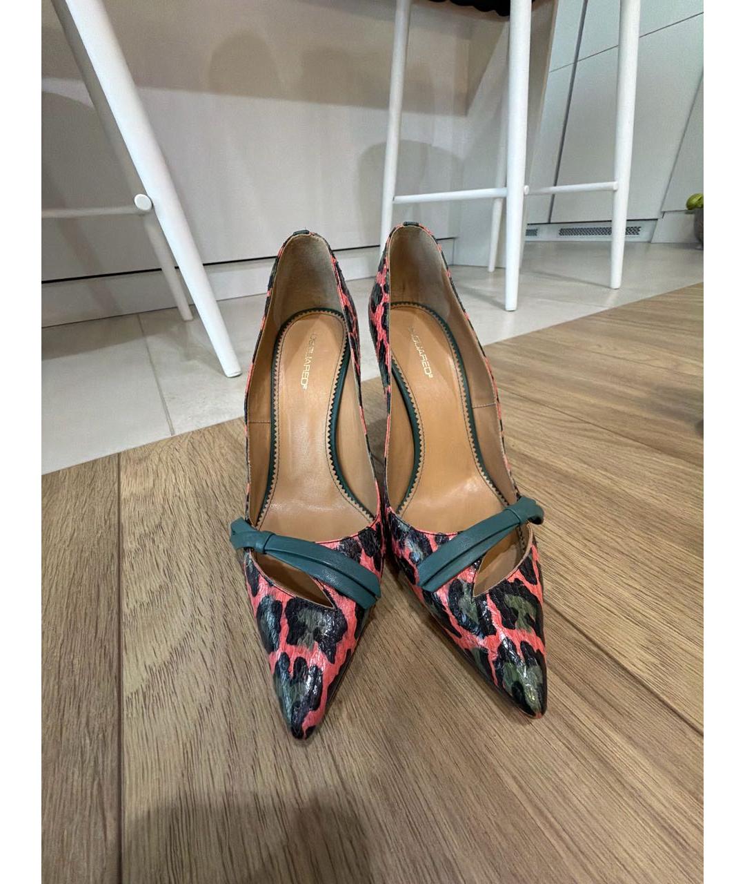 DSQUARED2 Мульти туфли из кожи питона, фото 2