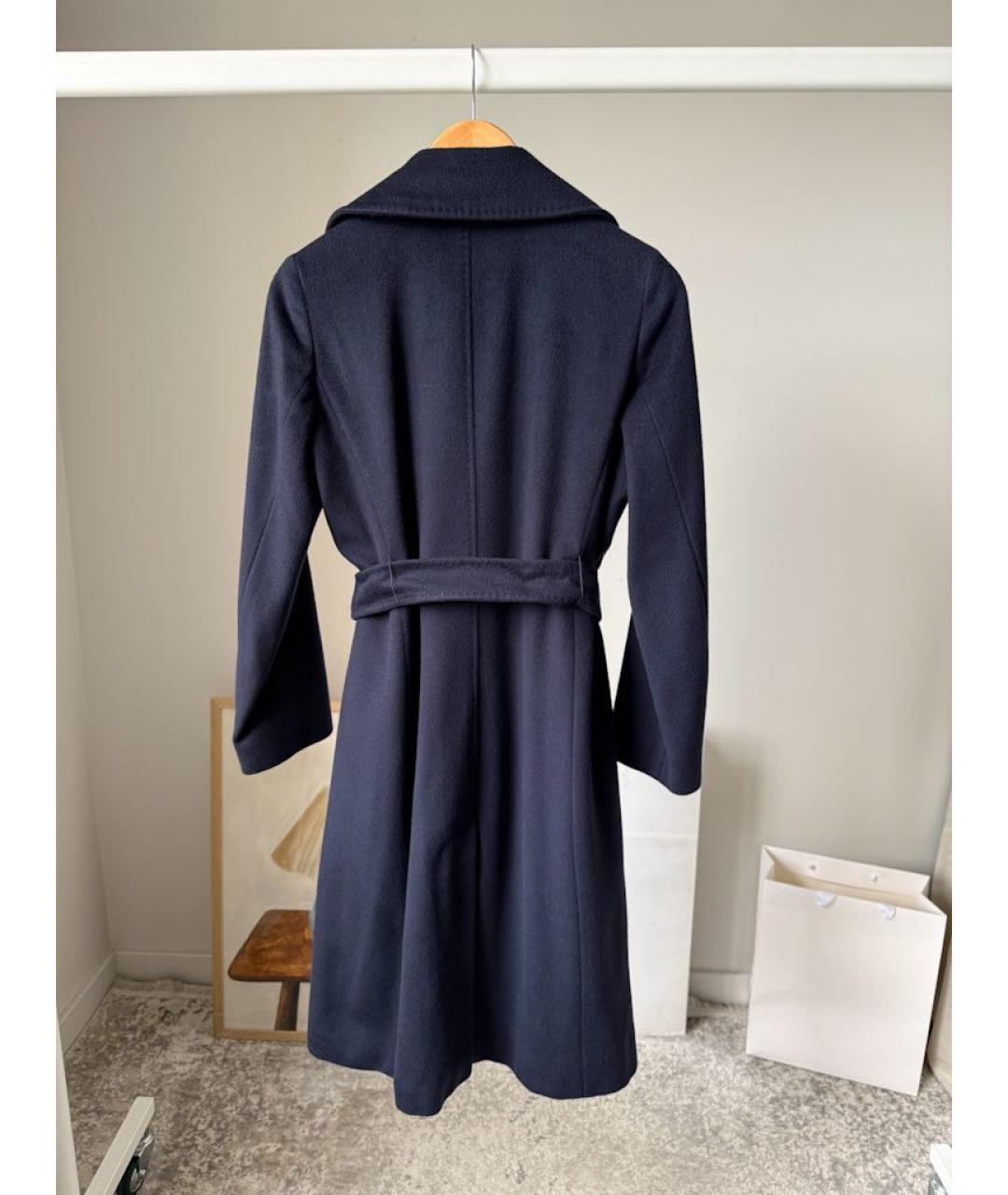 MAX MARA STUDIO Темно-синее пальто, фото 2