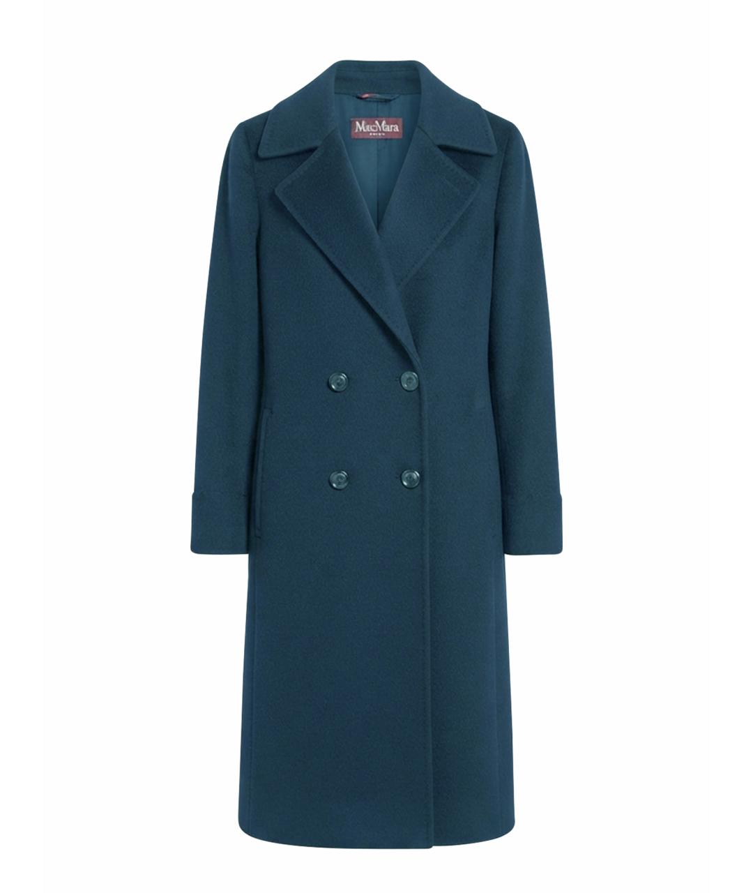 MAX MARA STUDIO Темно-синее пальто, фото 1