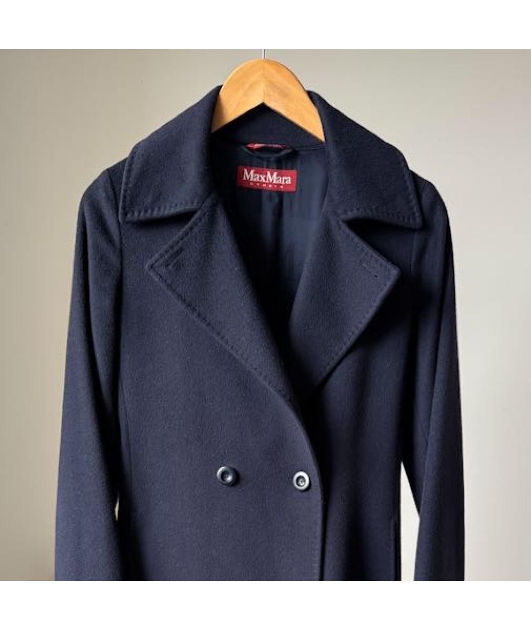 MAX MARA STUDIO Темно-синее пальто, фото 3